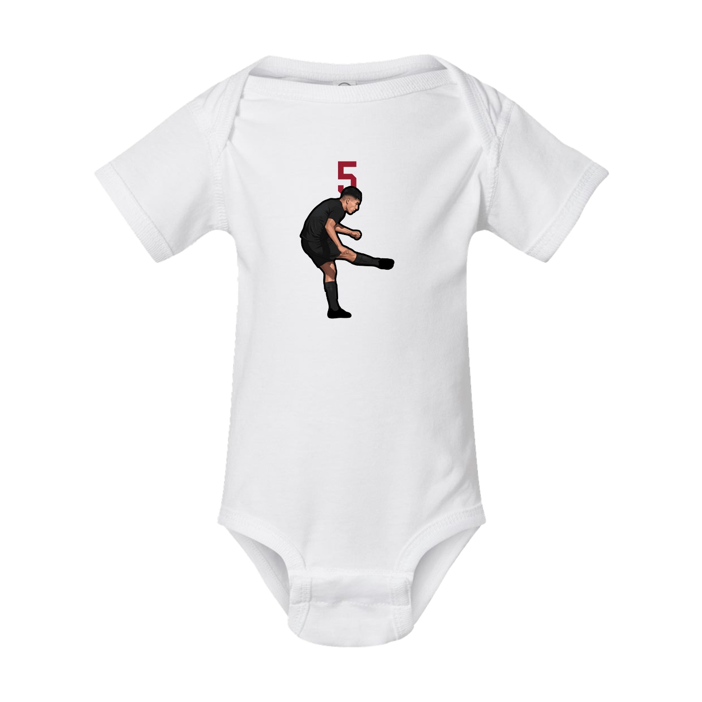 Baby Onesie — Number Top in White