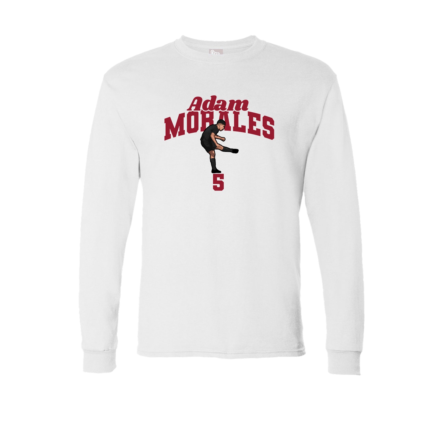 Long Sleeve Tee — Signature Arch in White