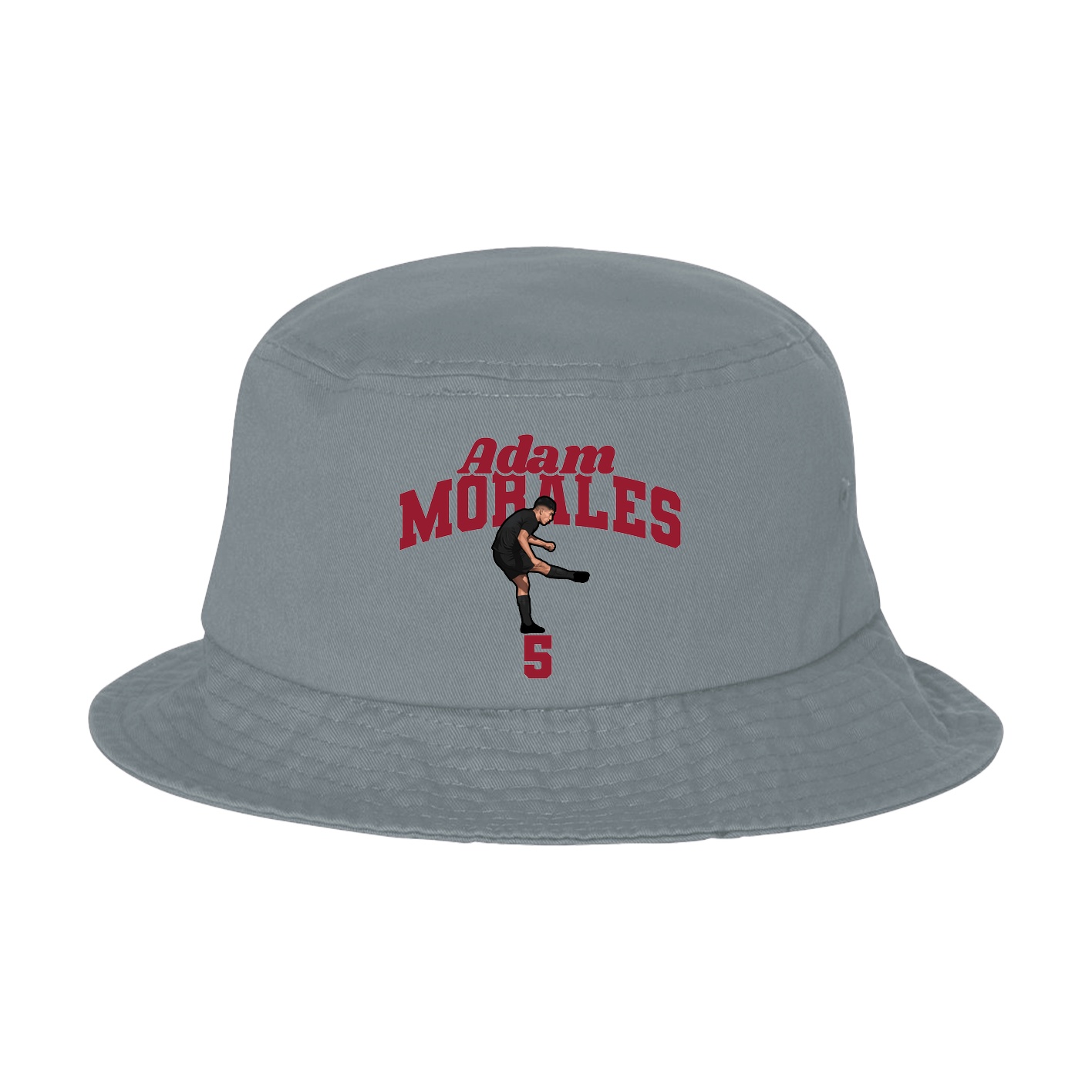 Bucket Cap — Signature Arch in Grey