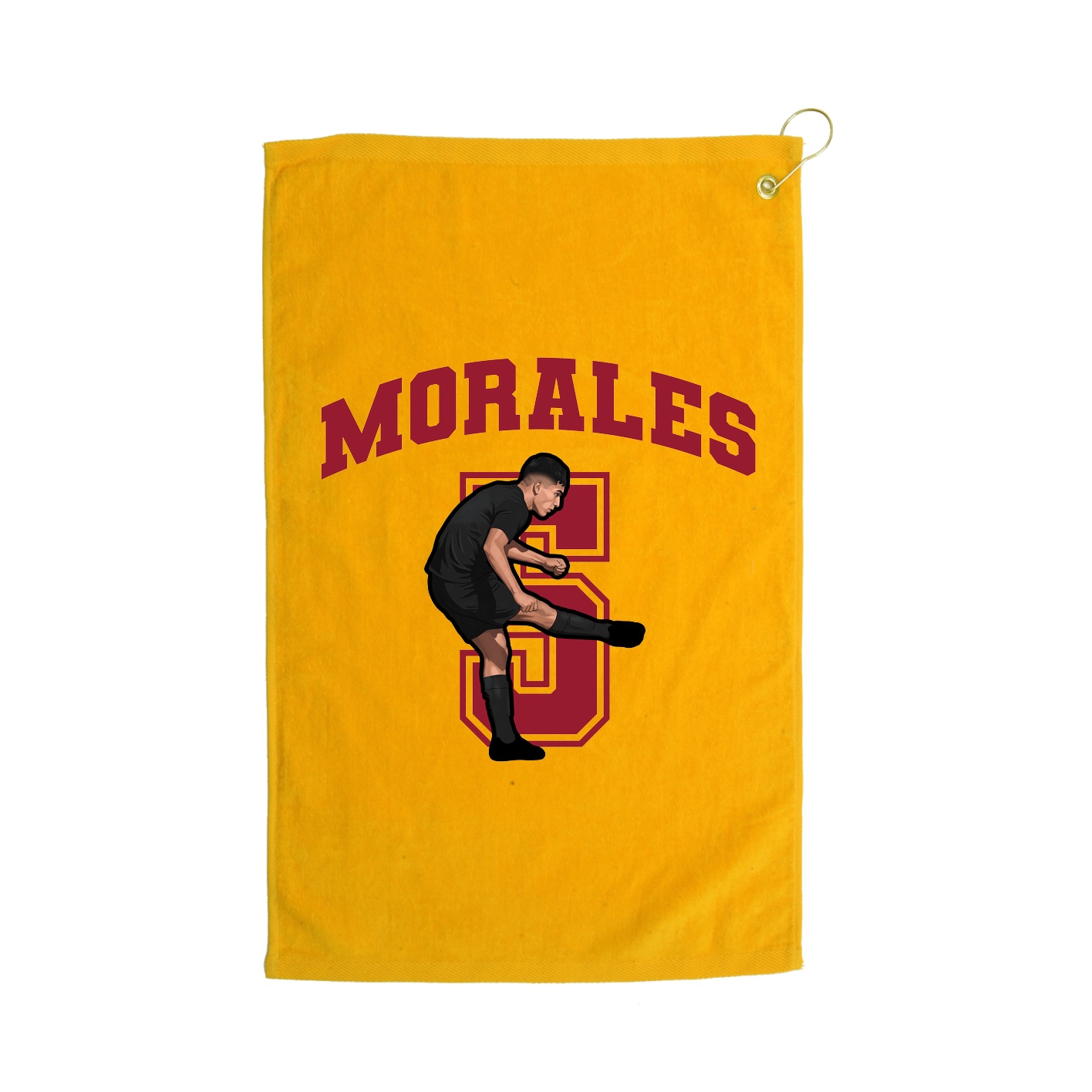 Golf Towel — Number in Gold