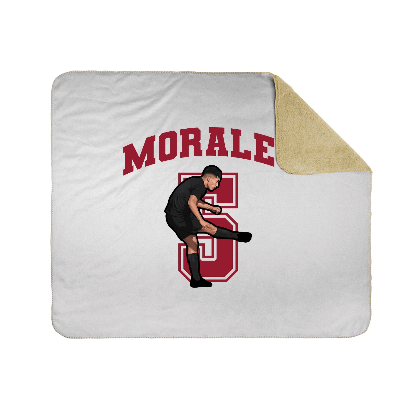 Throw Blanket — Number in White