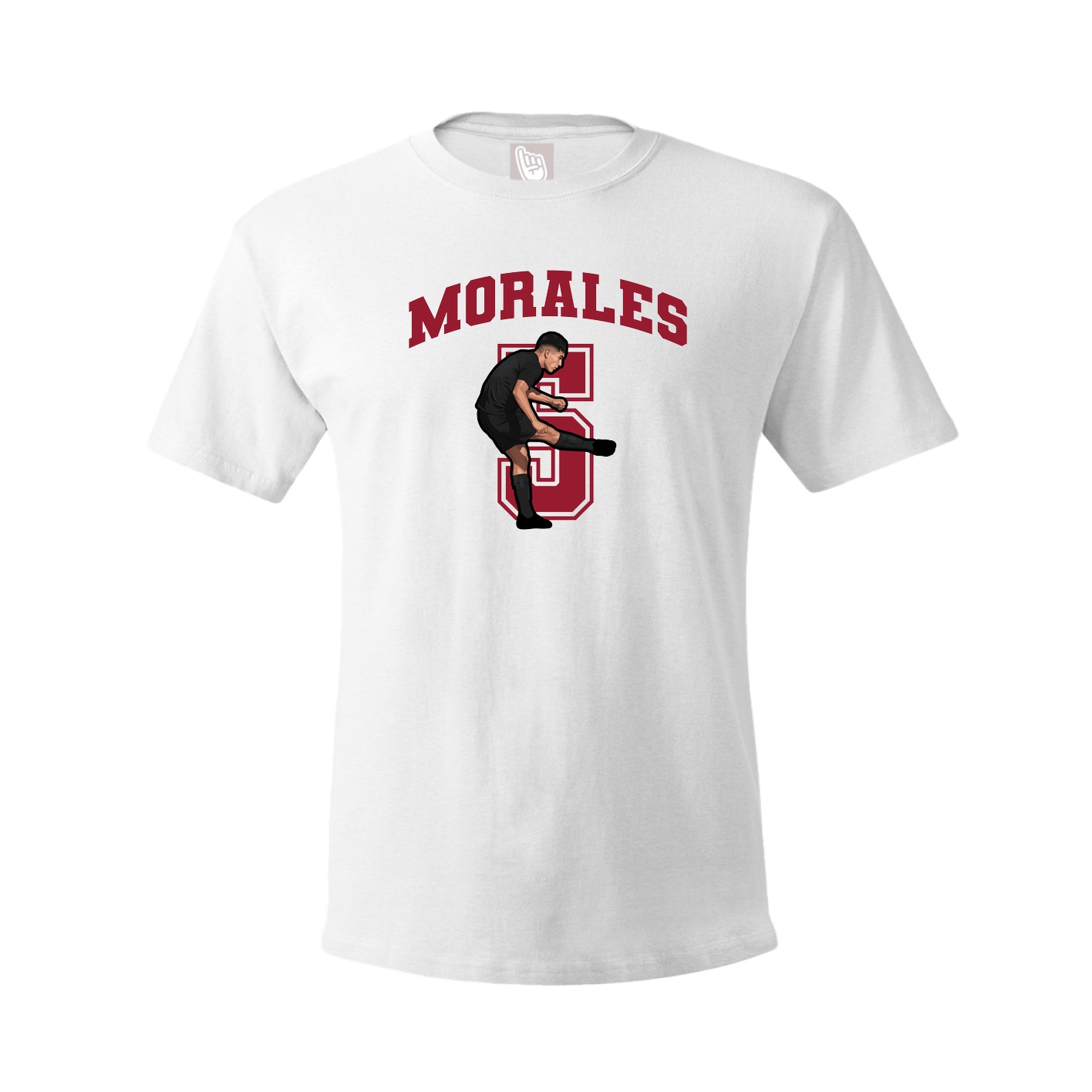 Youth Tee — Number in White