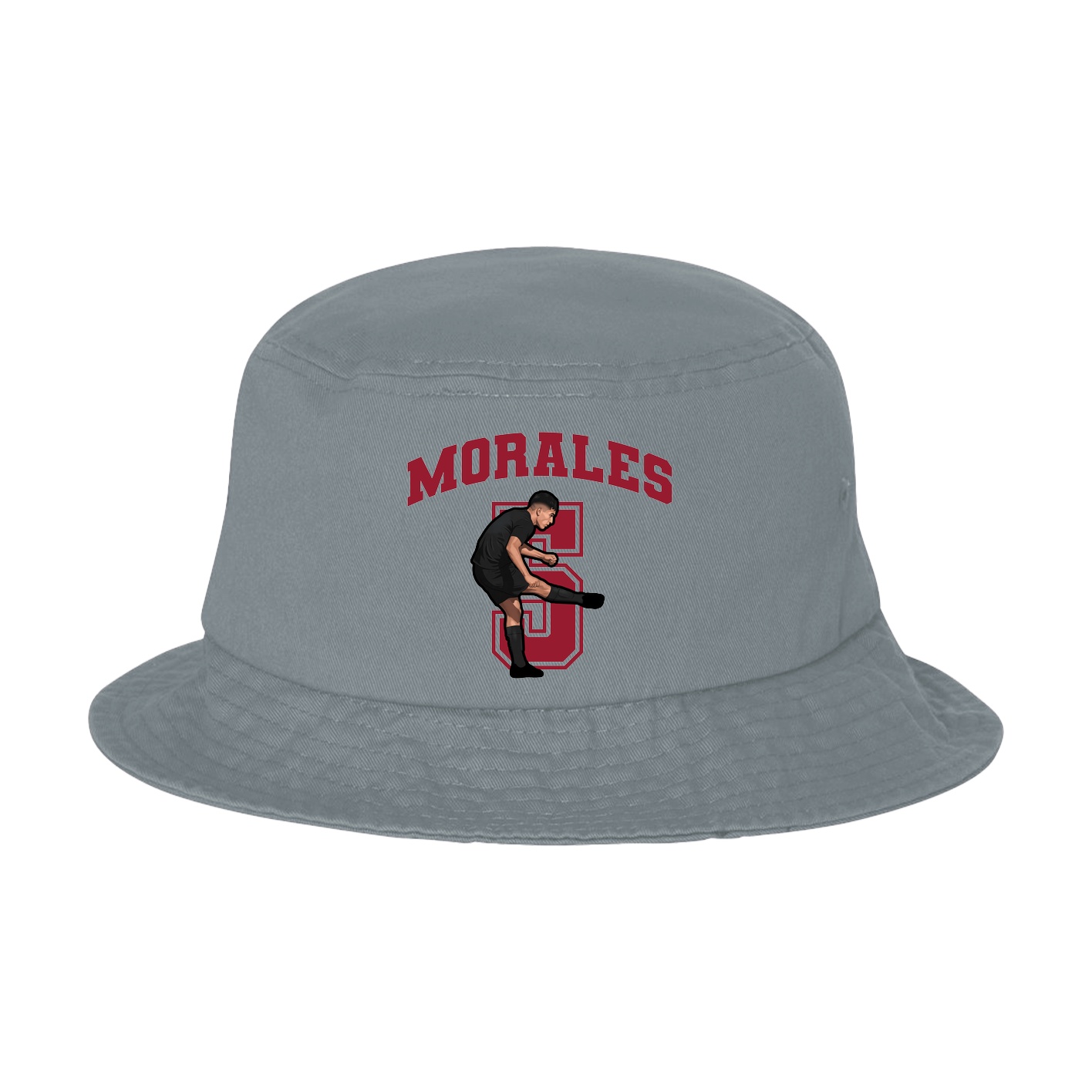 Bucket Cap — Number in Grey