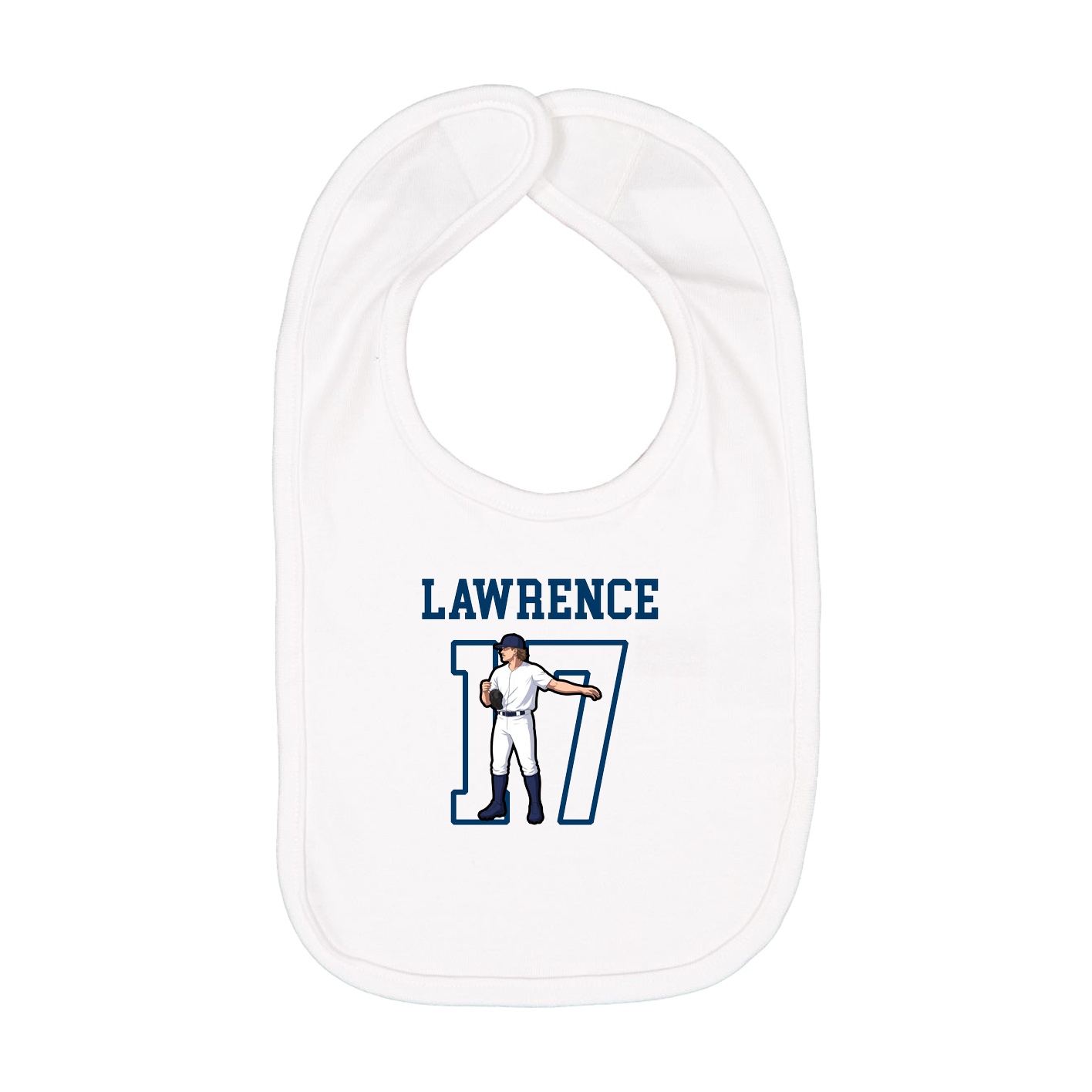 Infant Bib — Shirsey in White
