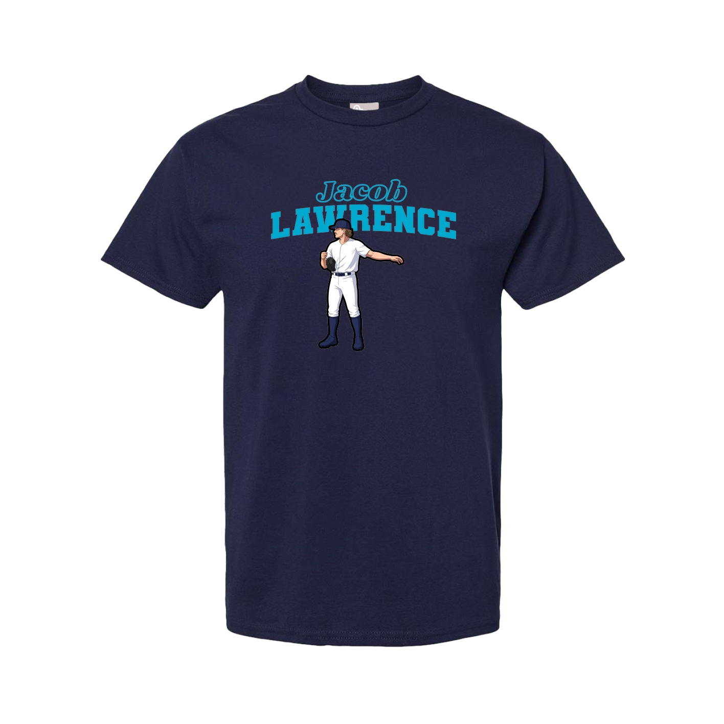 Youth Tee — Name Arch in Navy