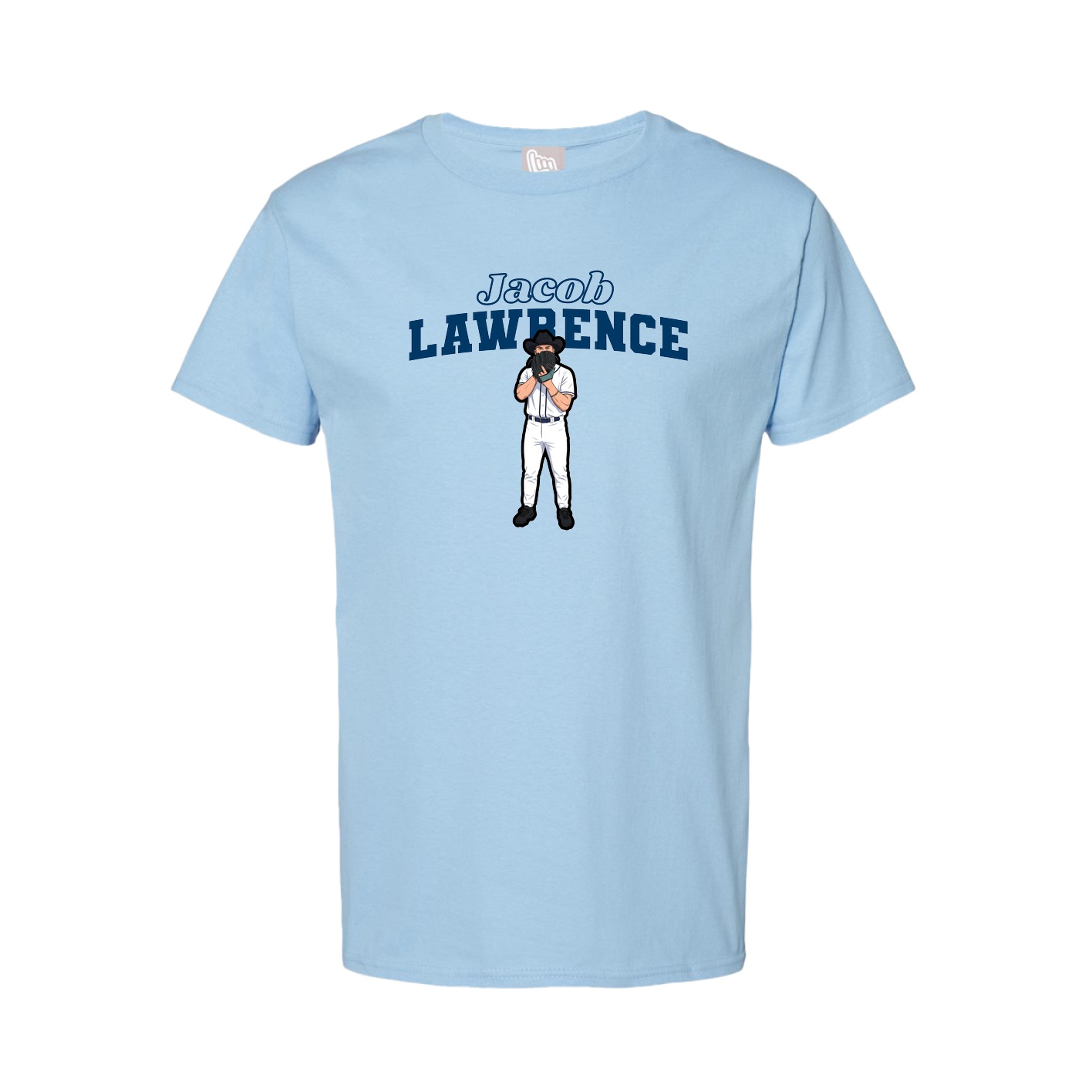 Tee — Name Arch in Light Blue