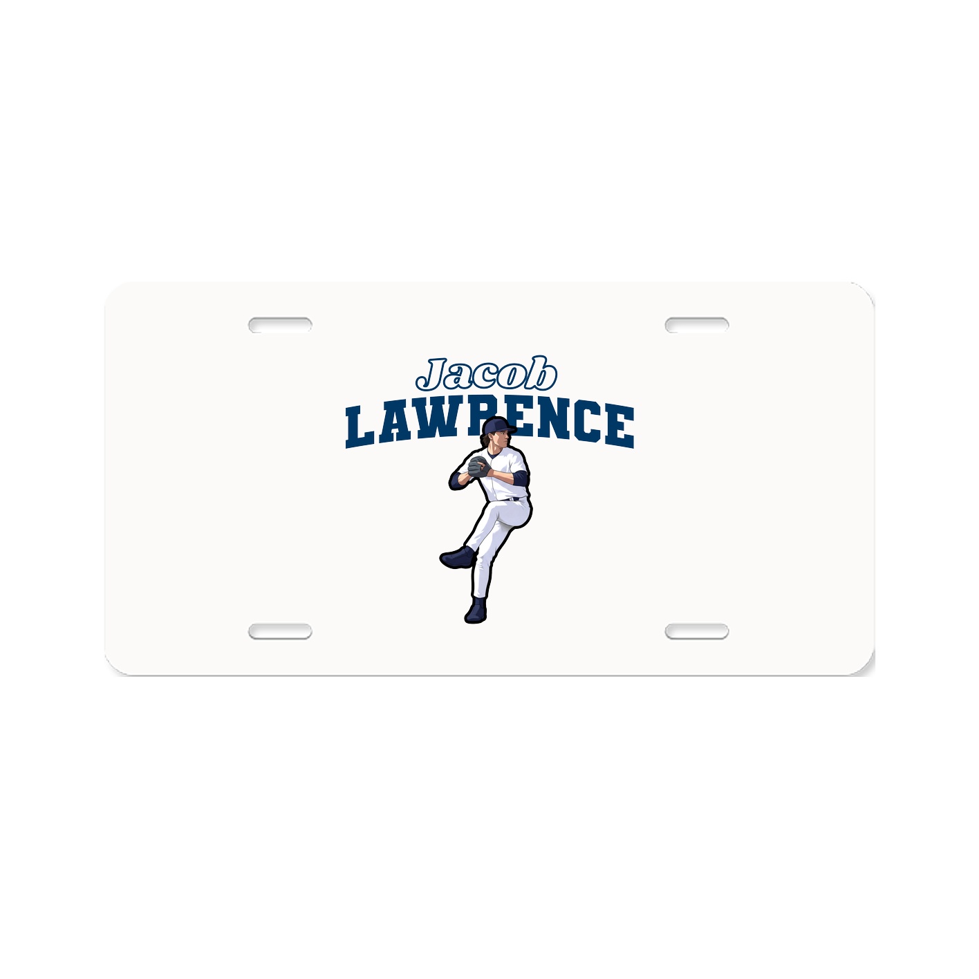 License Plate — Name Arch in Classic