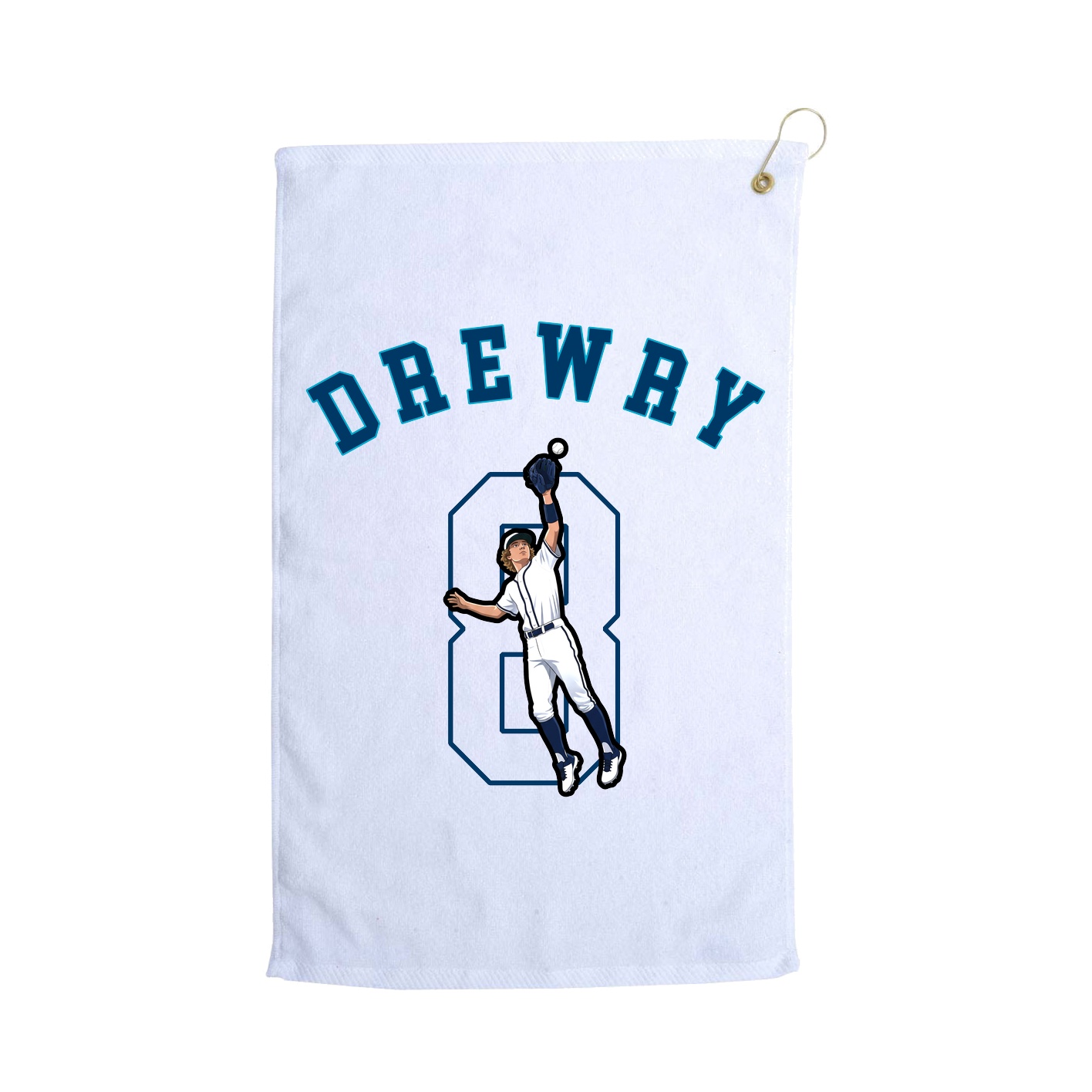 Golf Towel — Shirsey Arch in White