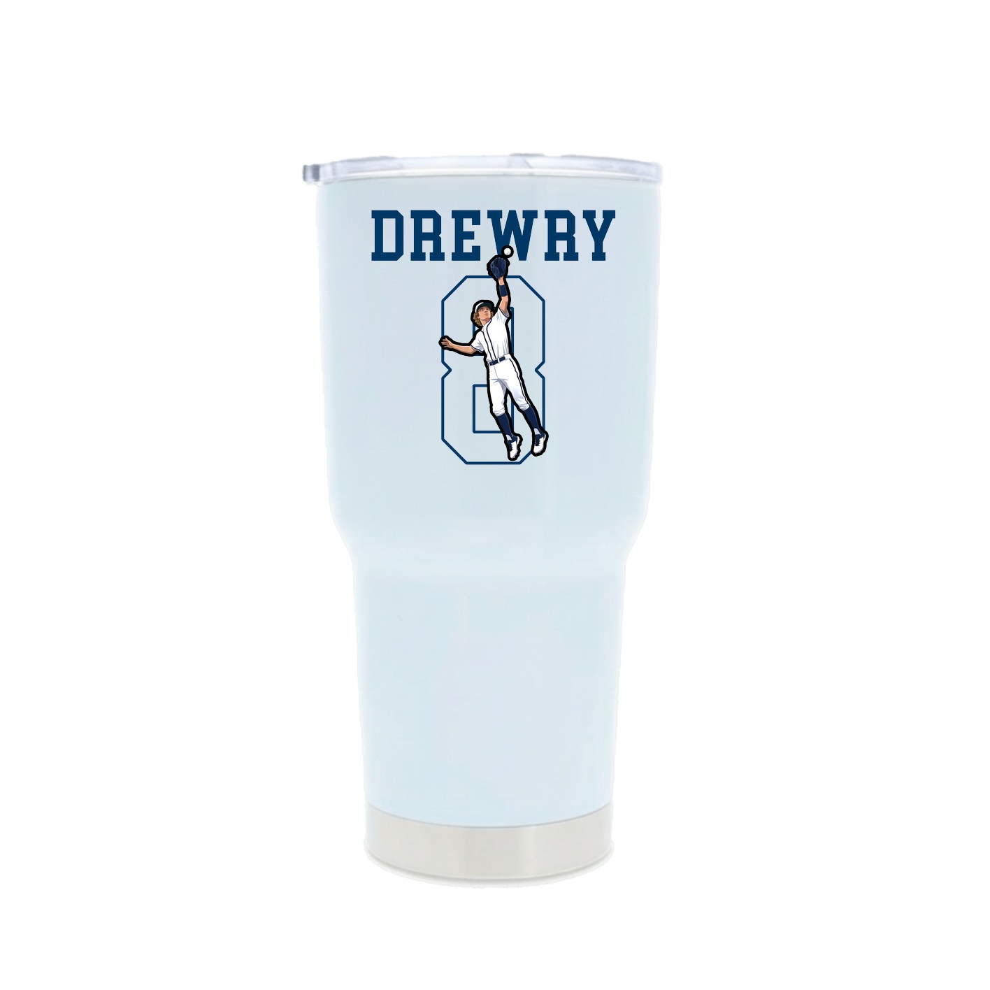30oz Stainless Steel Tumbler — Shirsey in White