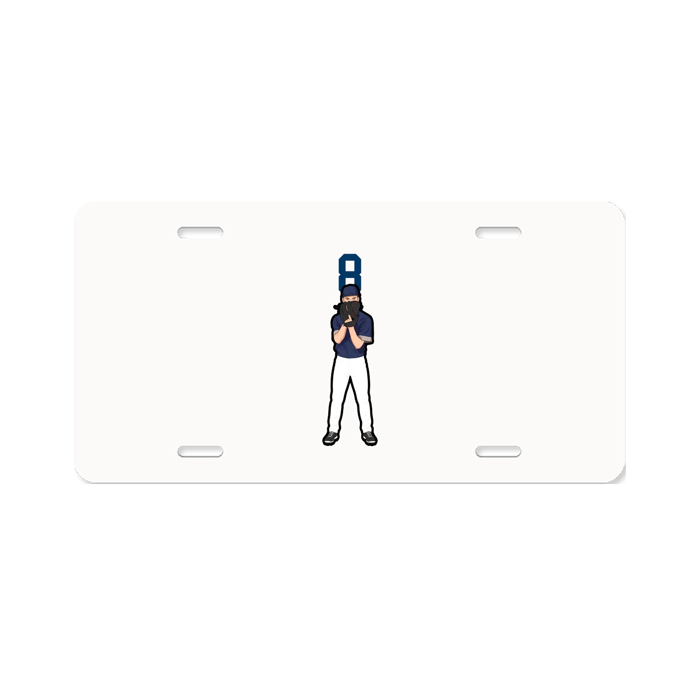 License Plate — Number Top in Classic