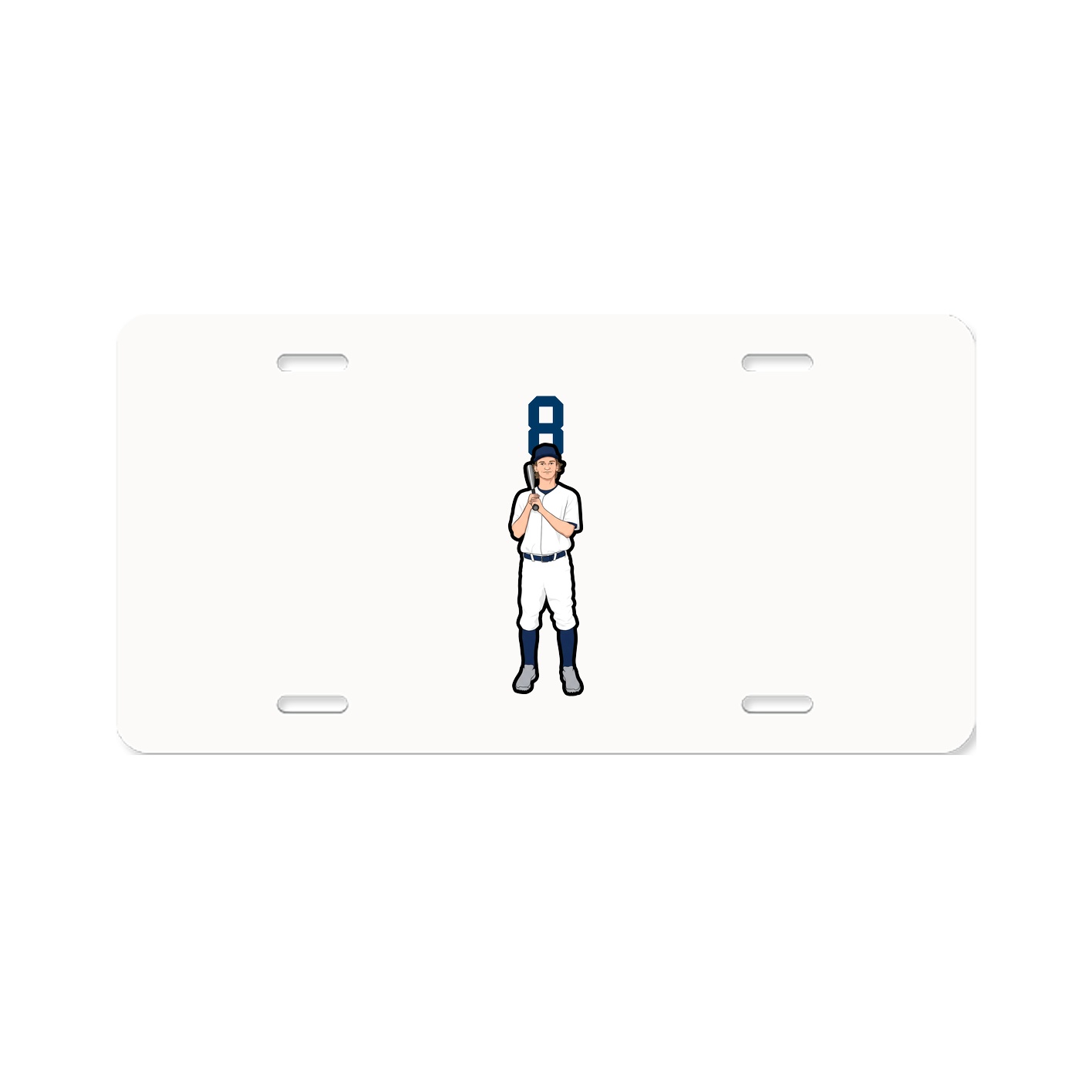 License Plate — Number Top in Classic