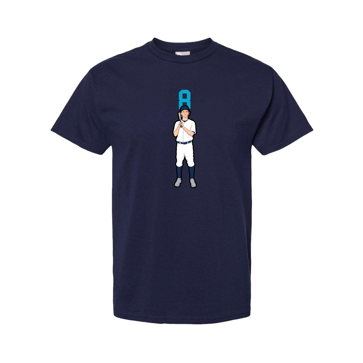 Youth Tee — Number Top in Navy