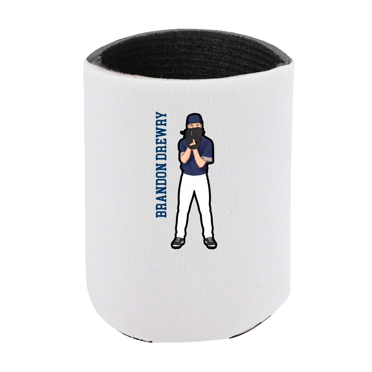 Can Holder — Name Vertical in White