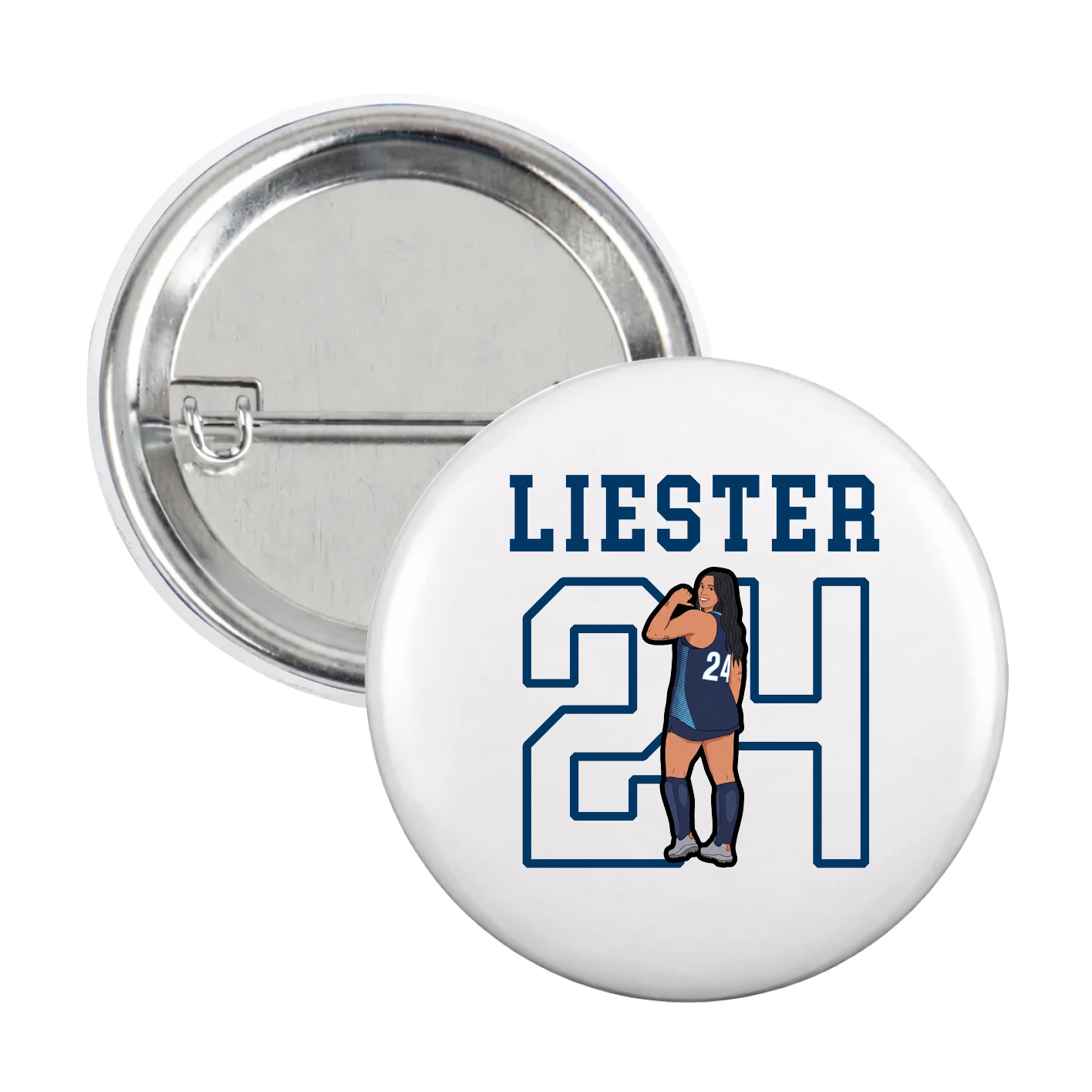 Game Day Button — Shirsey in White