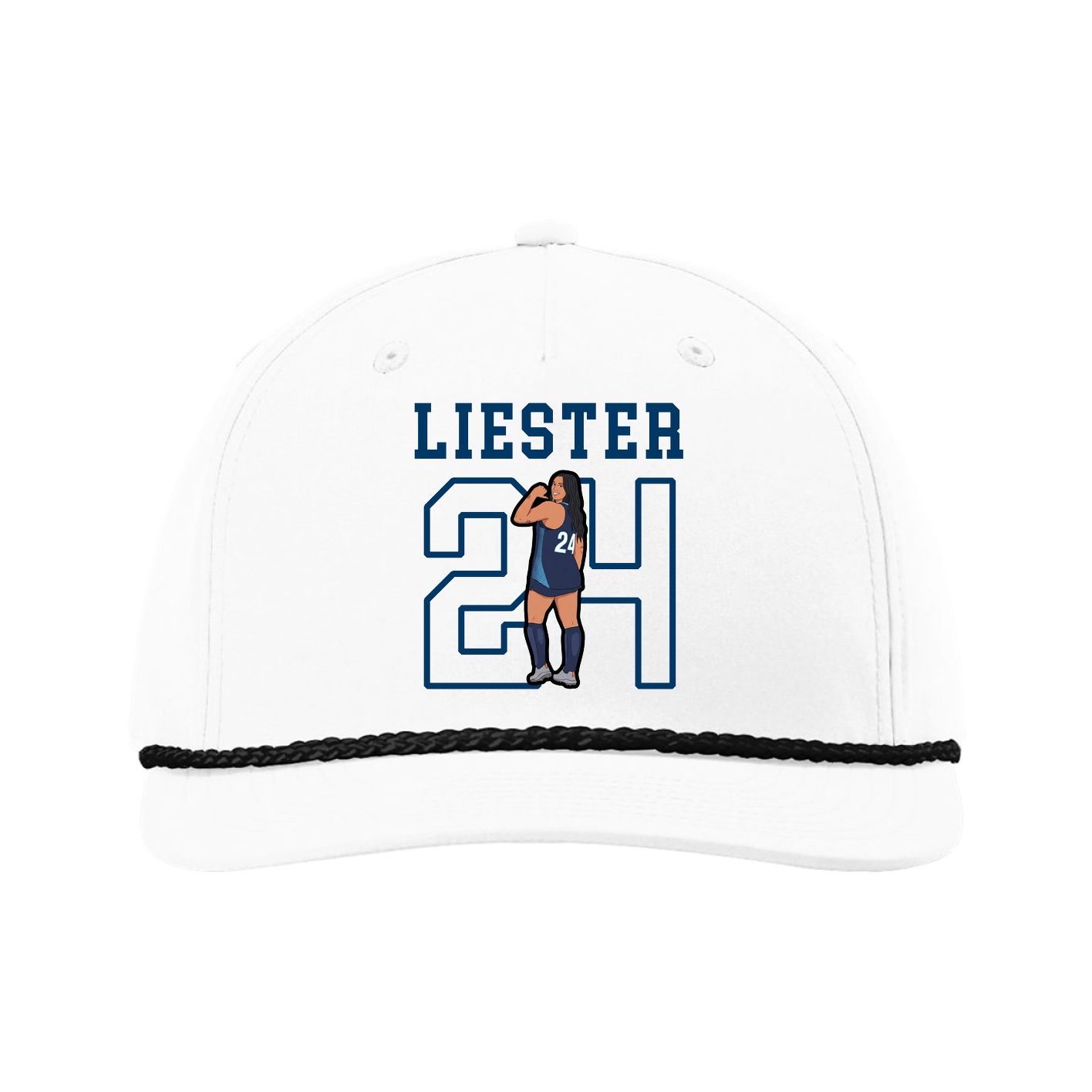 Five-Panel Classic Rope Cap — Shirsey in White