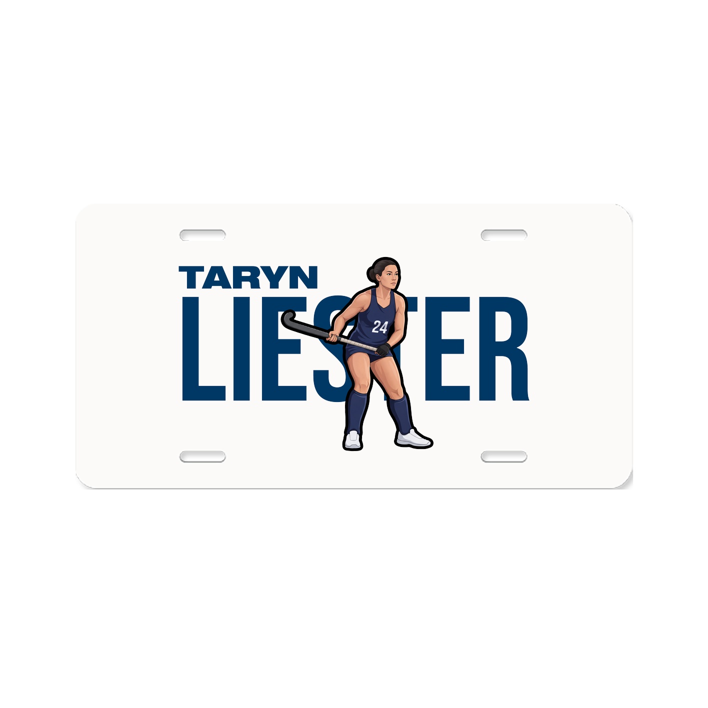 License Plate — Player Name in Classic