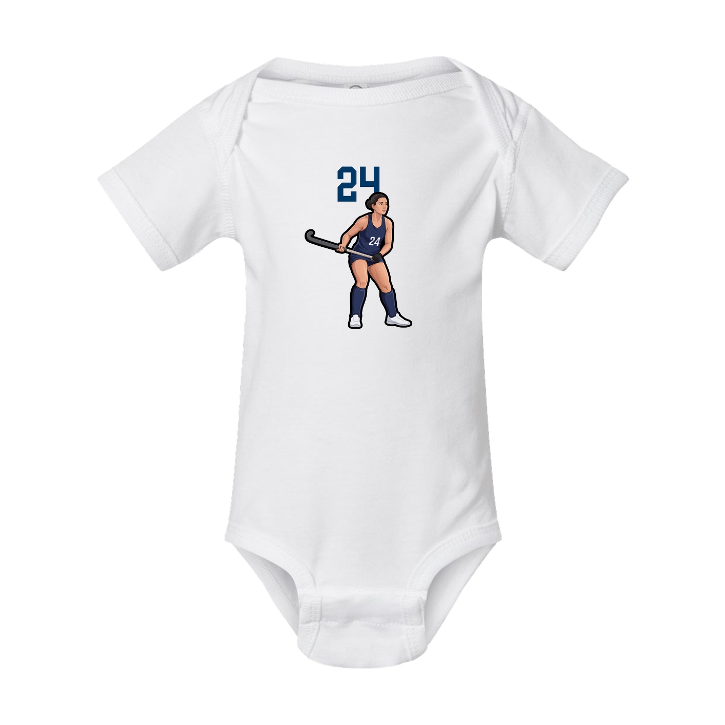 Baby Onesie — Number Top in White