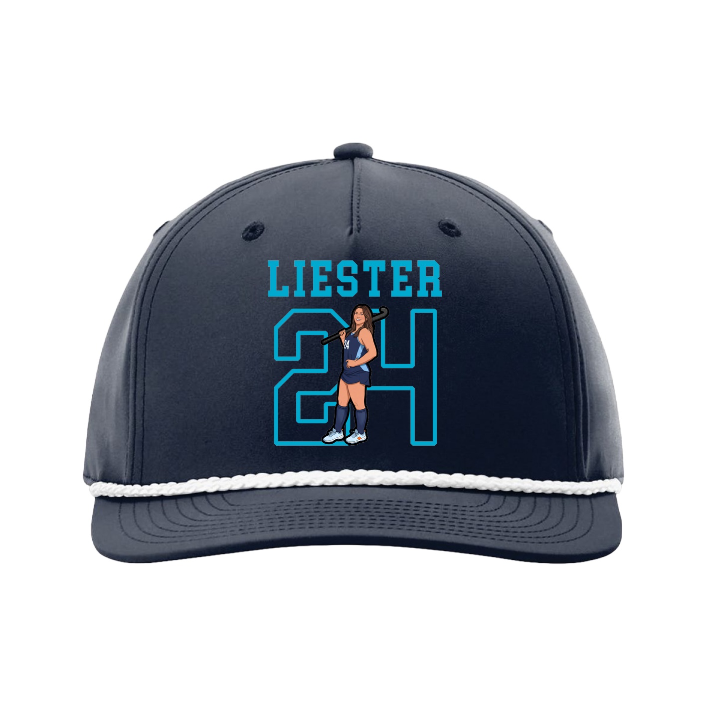 Five-Panel Classic Rope Cap — Shirsey in Navy
