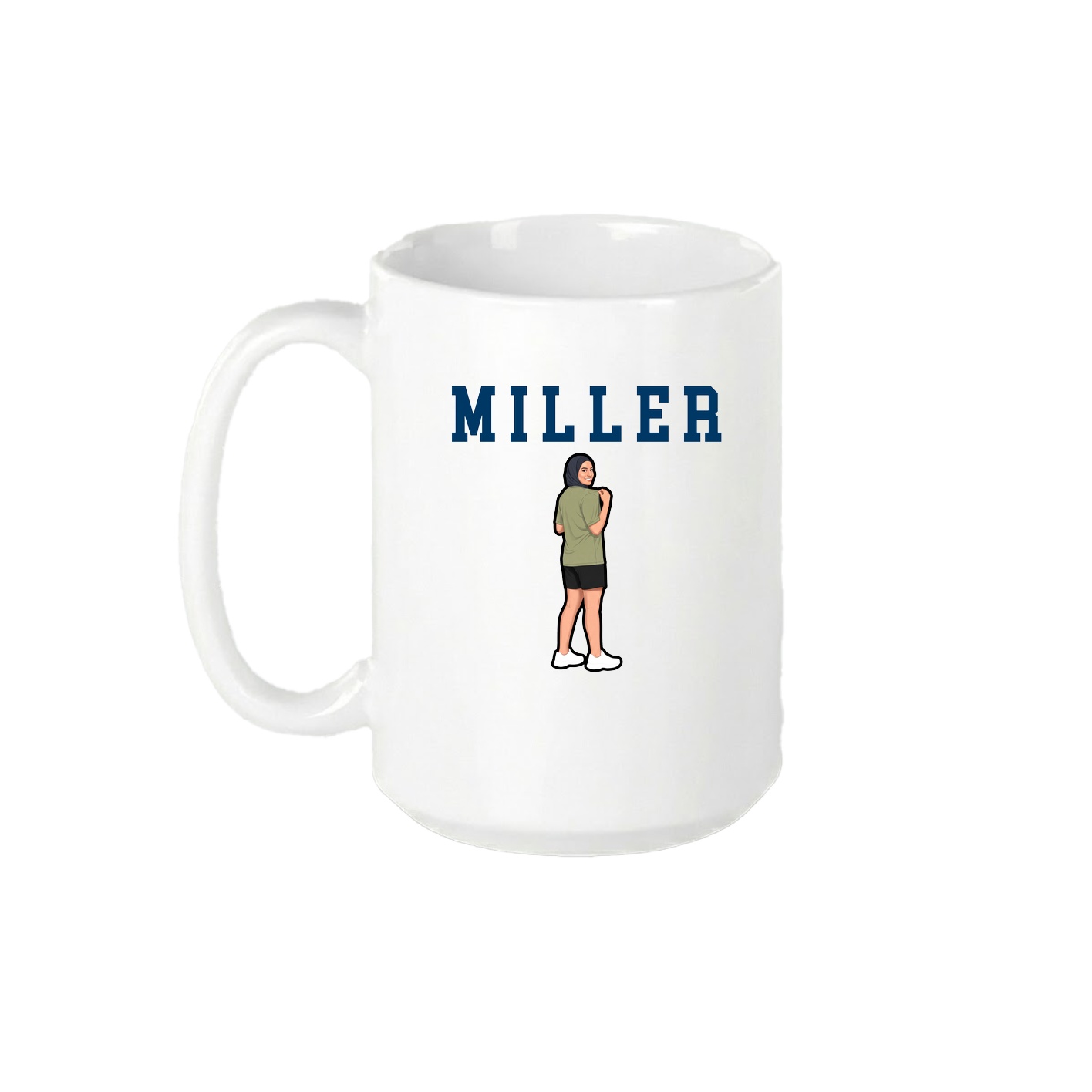 15oz Coffee Mug — Shirsey in White
