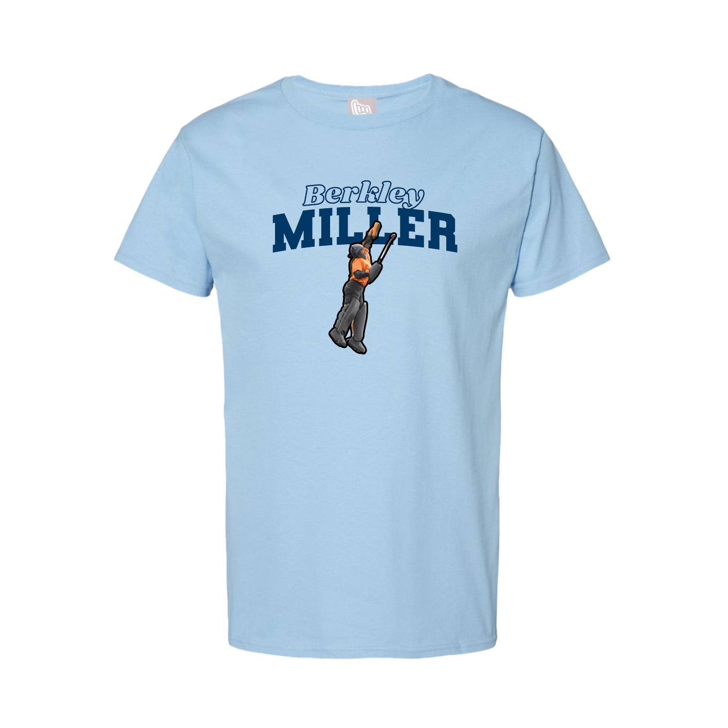 Youth Tee — Name Arch in Light Blue