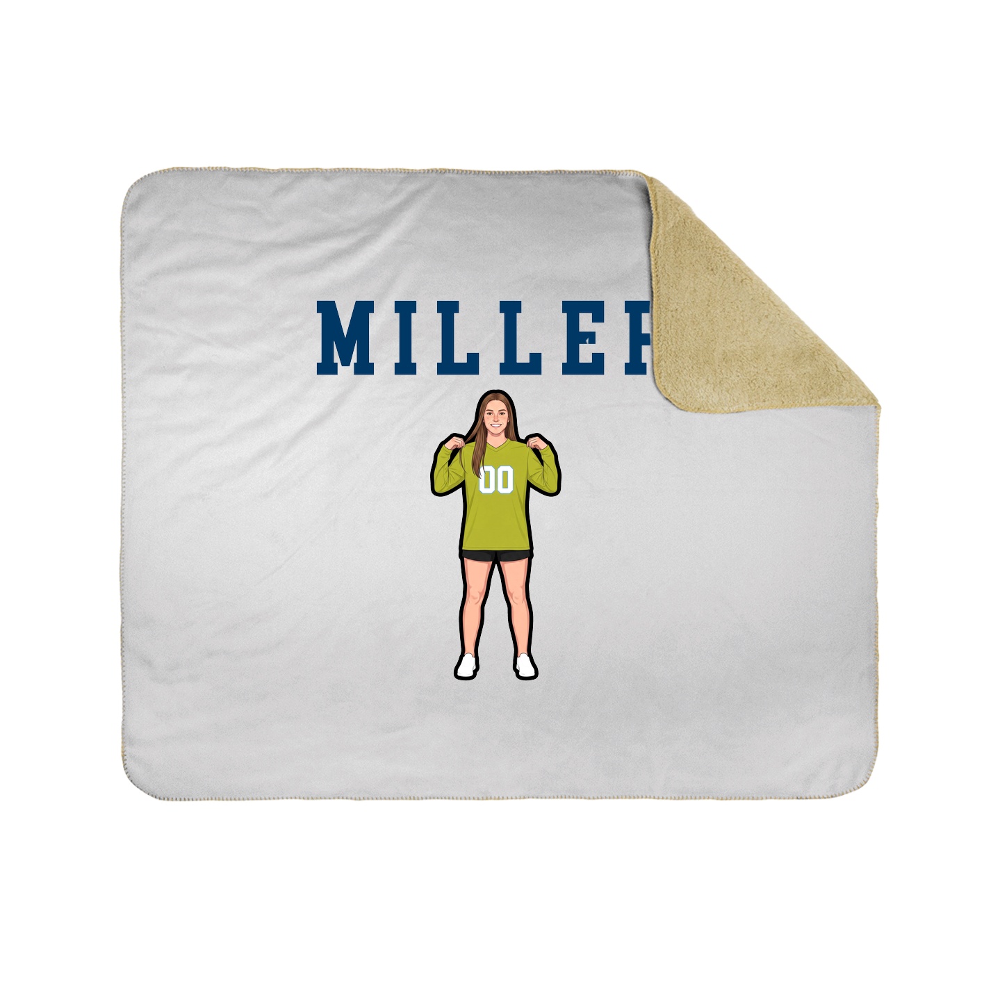Throw Blanket — Shirsey in White