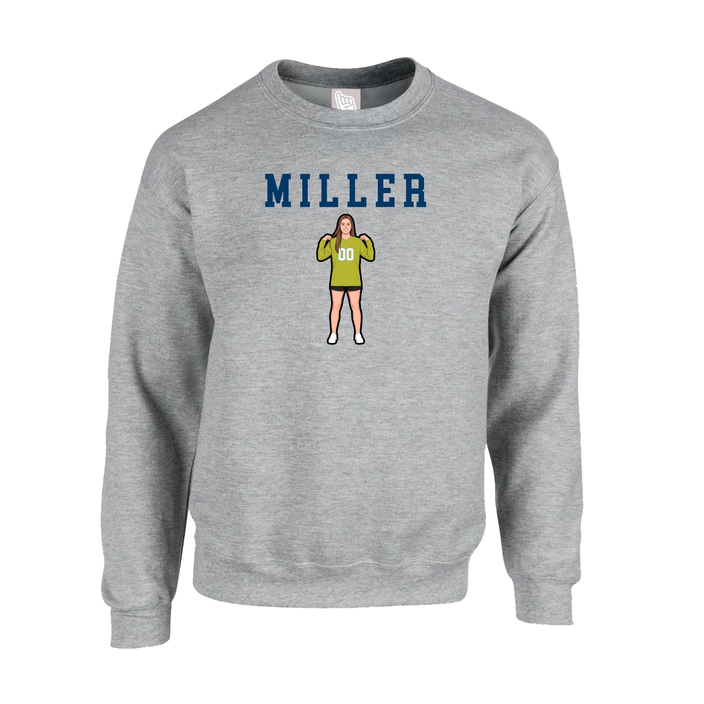 Fleece Crew — Shirsey in Grey