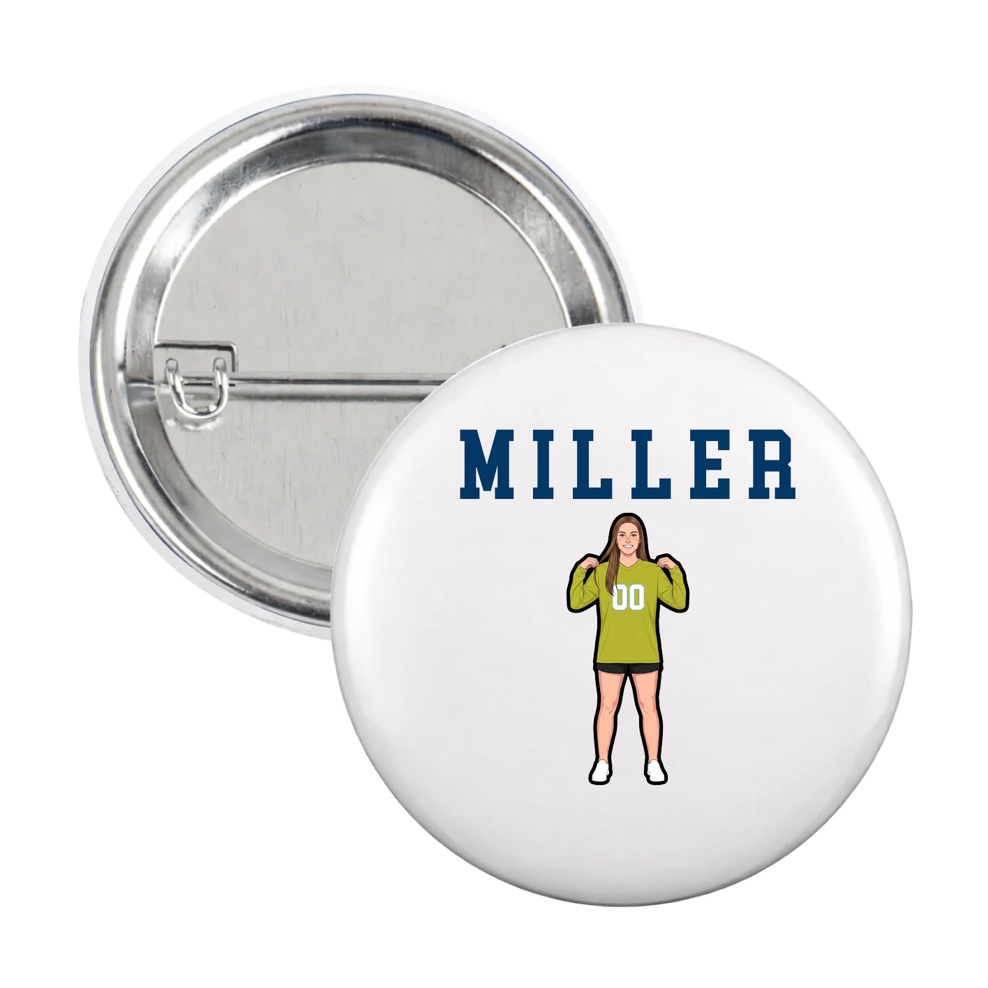 Game Day Button — Shirsey in White