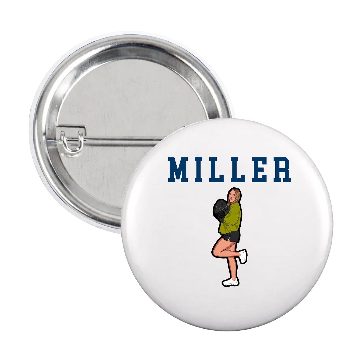 Game Day Button — Shirsey in White
