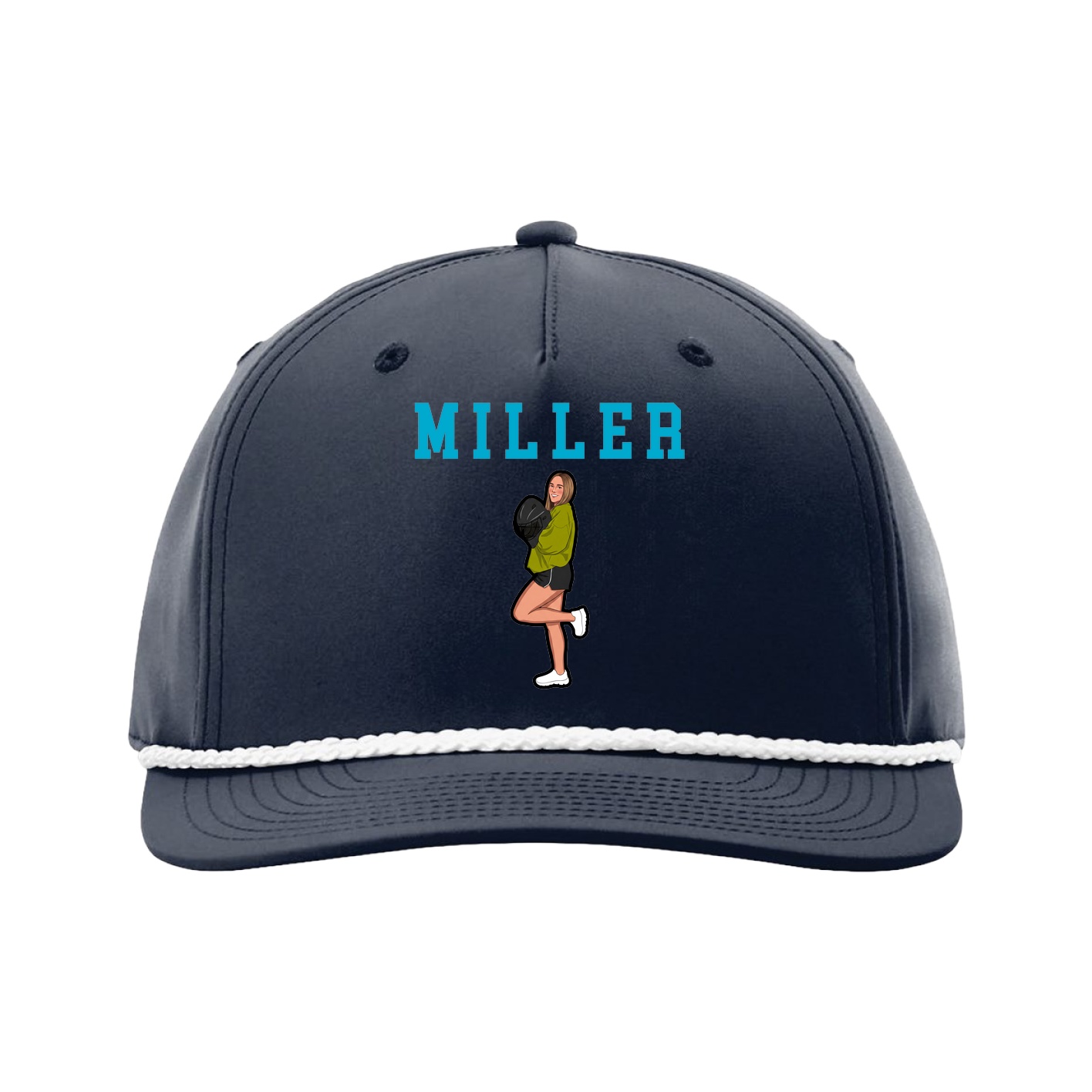 Five-Panel Classic Rope Cap — Shirsey in Navy