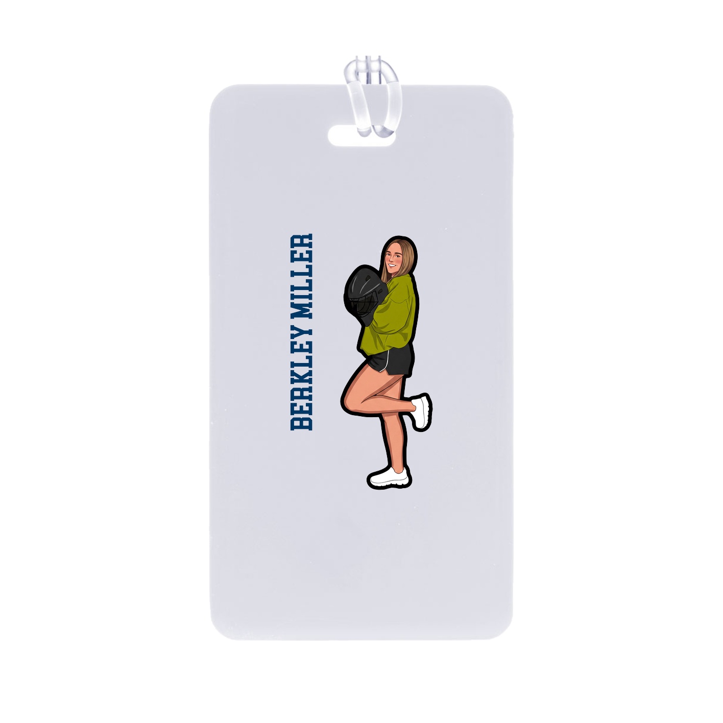 Bag Tag — Name Vertical in Classic