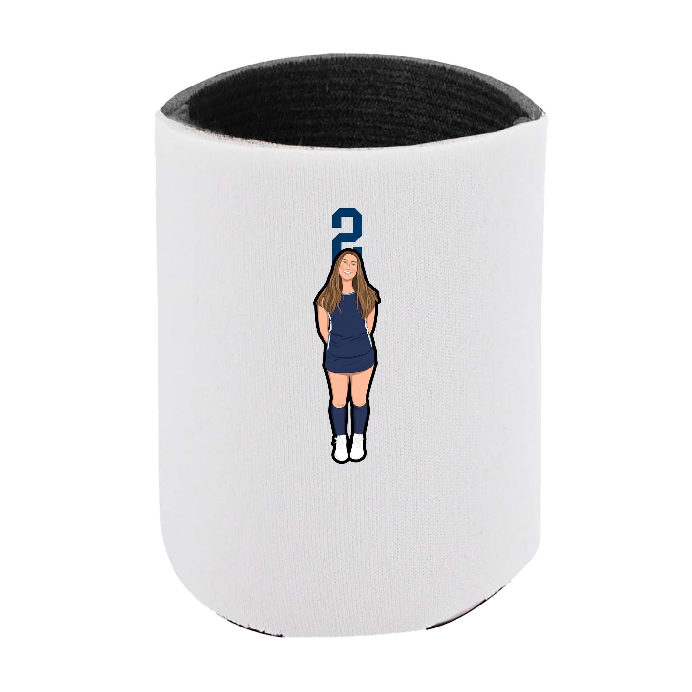 Can Holder — Number Top in White