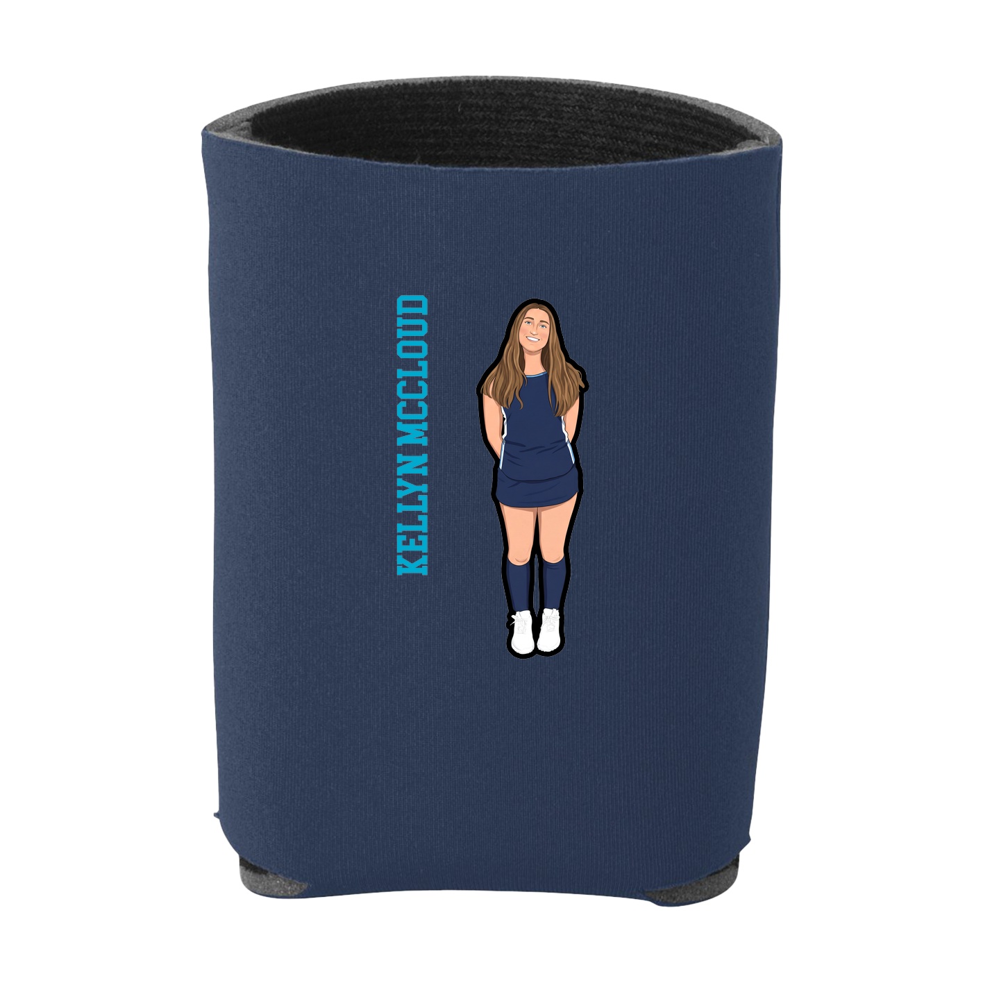 Can Holder — Name Vertical in Navy