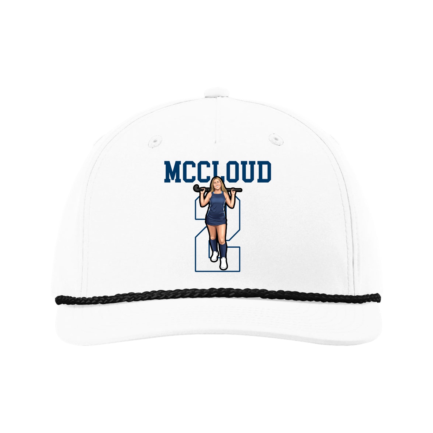 Five-Panel Classic Rope Cap — Shirsey in White