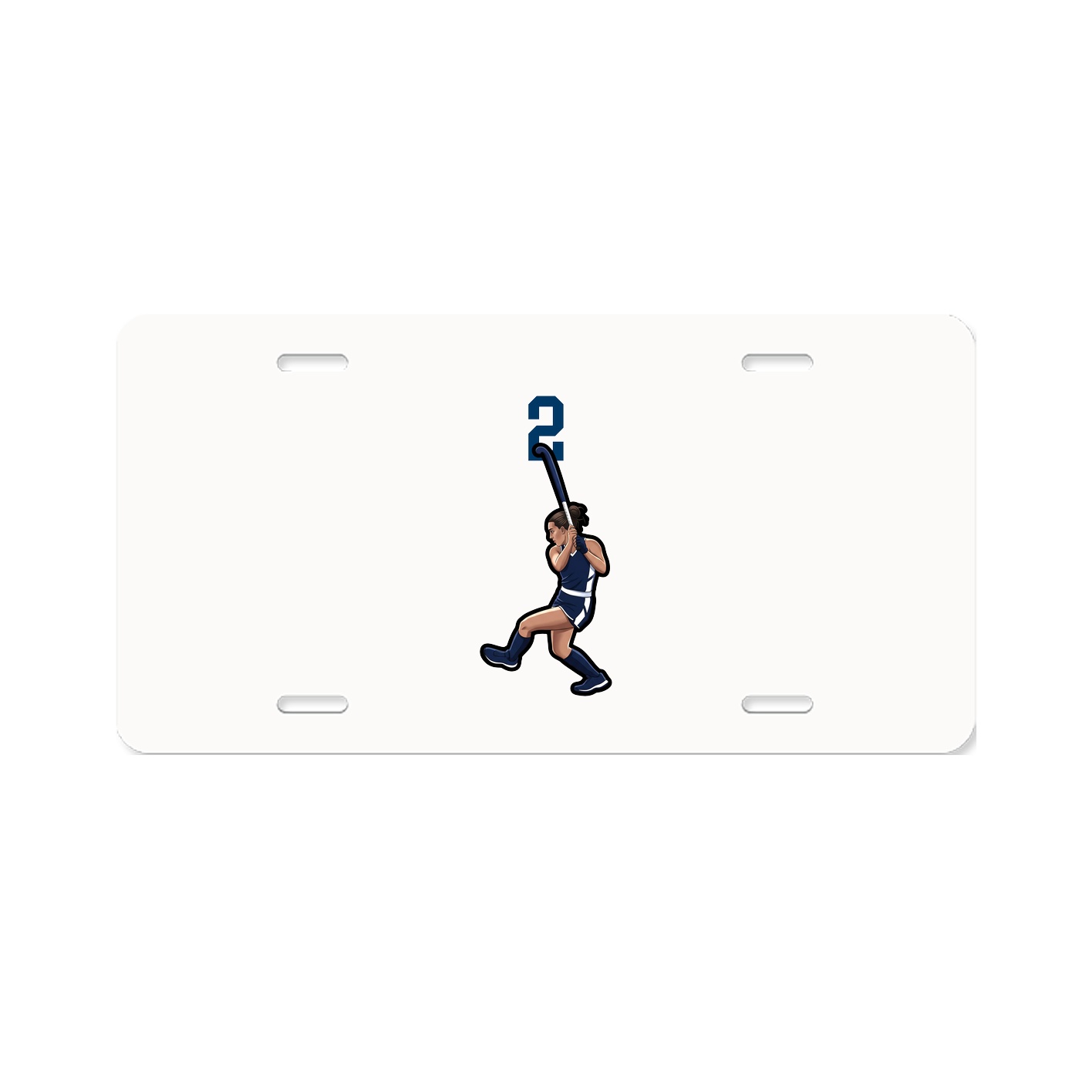 License Plate — Number Top in Classic