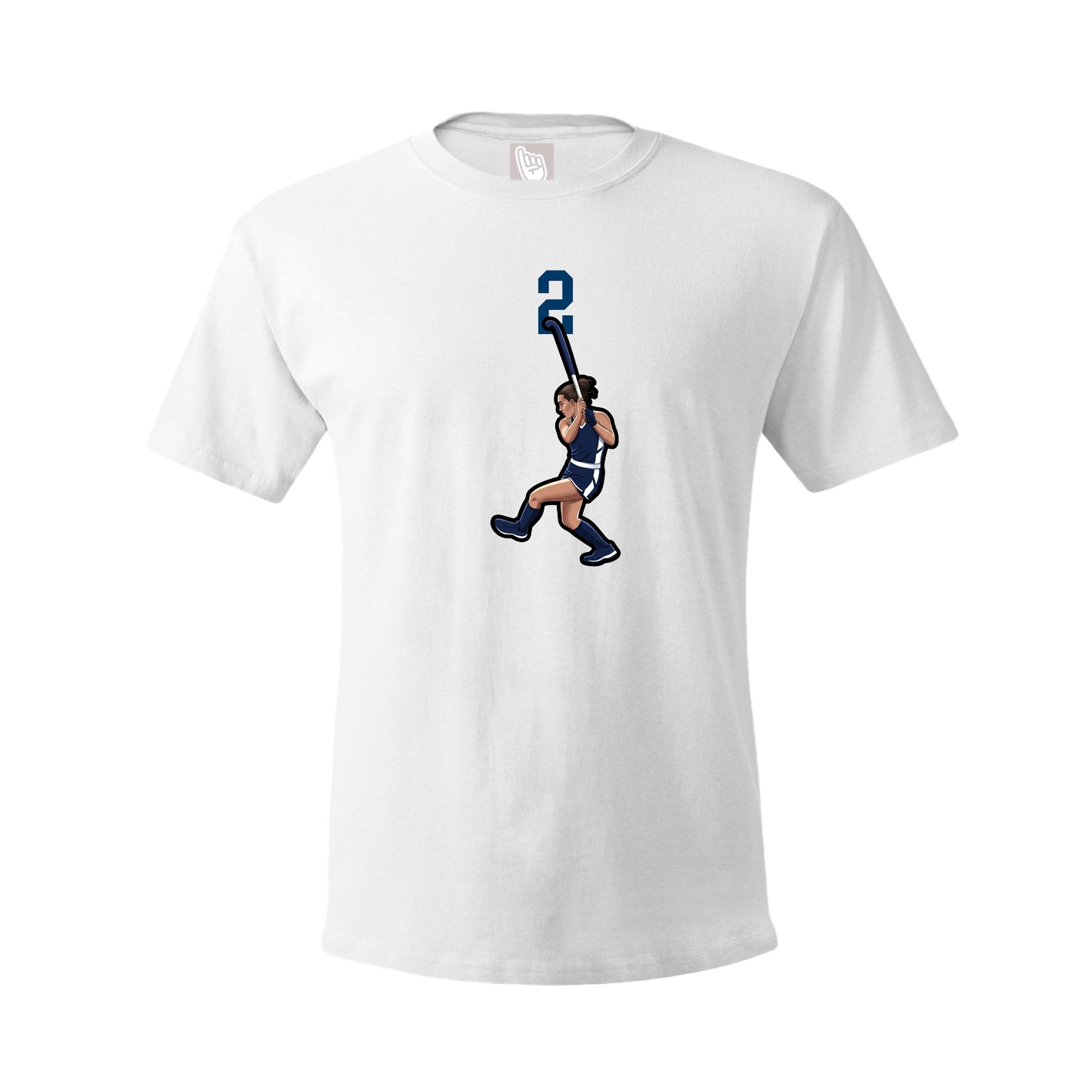 Tee — Number Top in White
