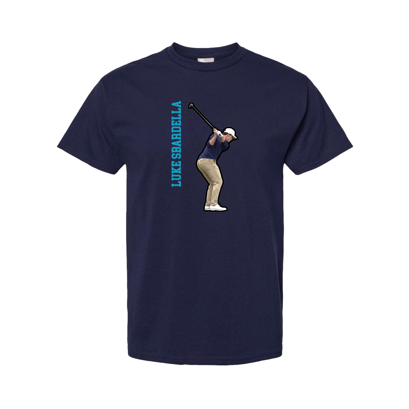 Youth Tee — Name Vertical in Navy