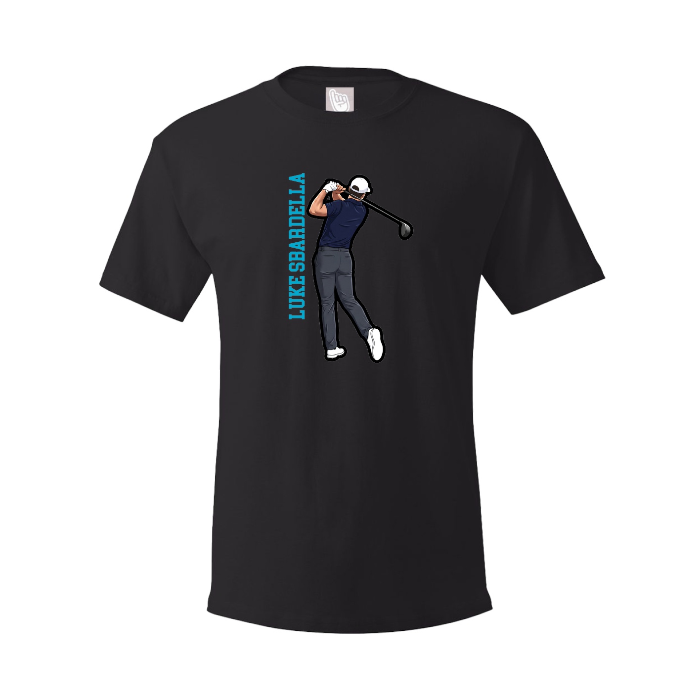 Youth Tee — Name Vertical in Black