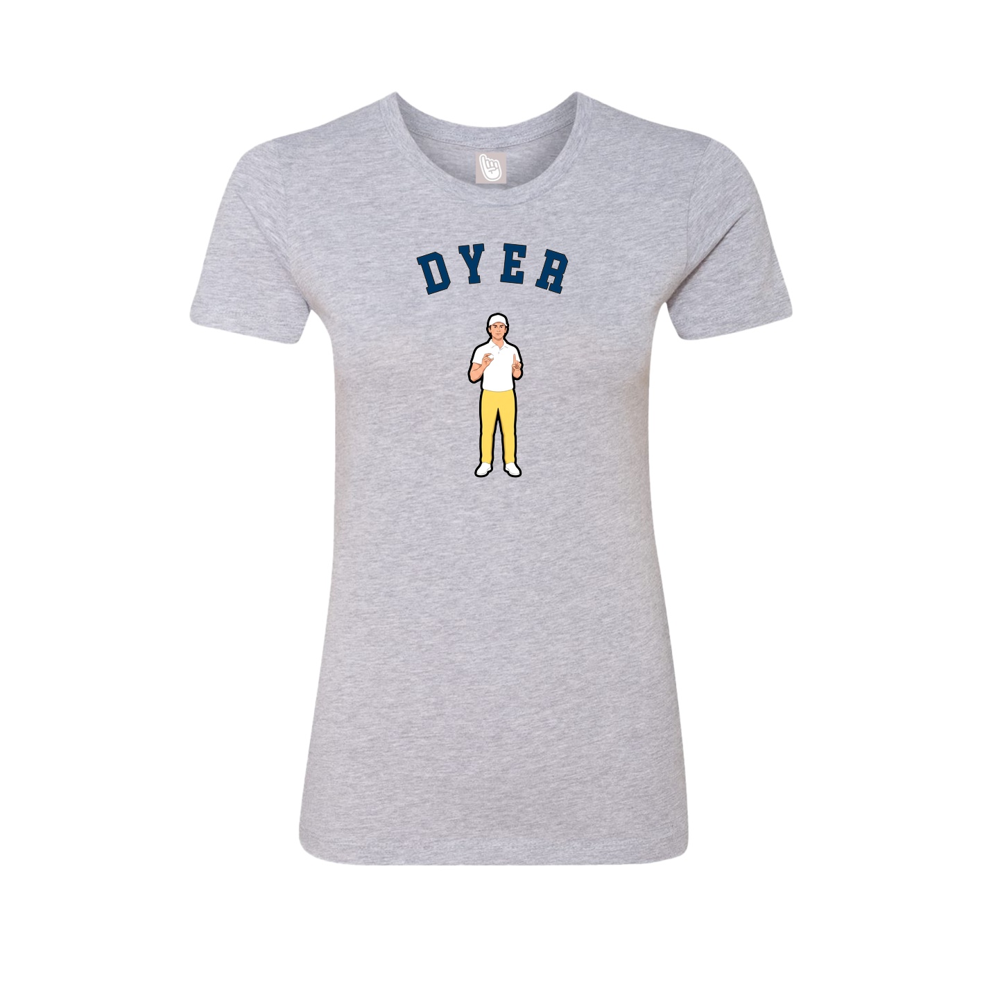 Fitted Women's Tee — Shirsey Arch in Grey
