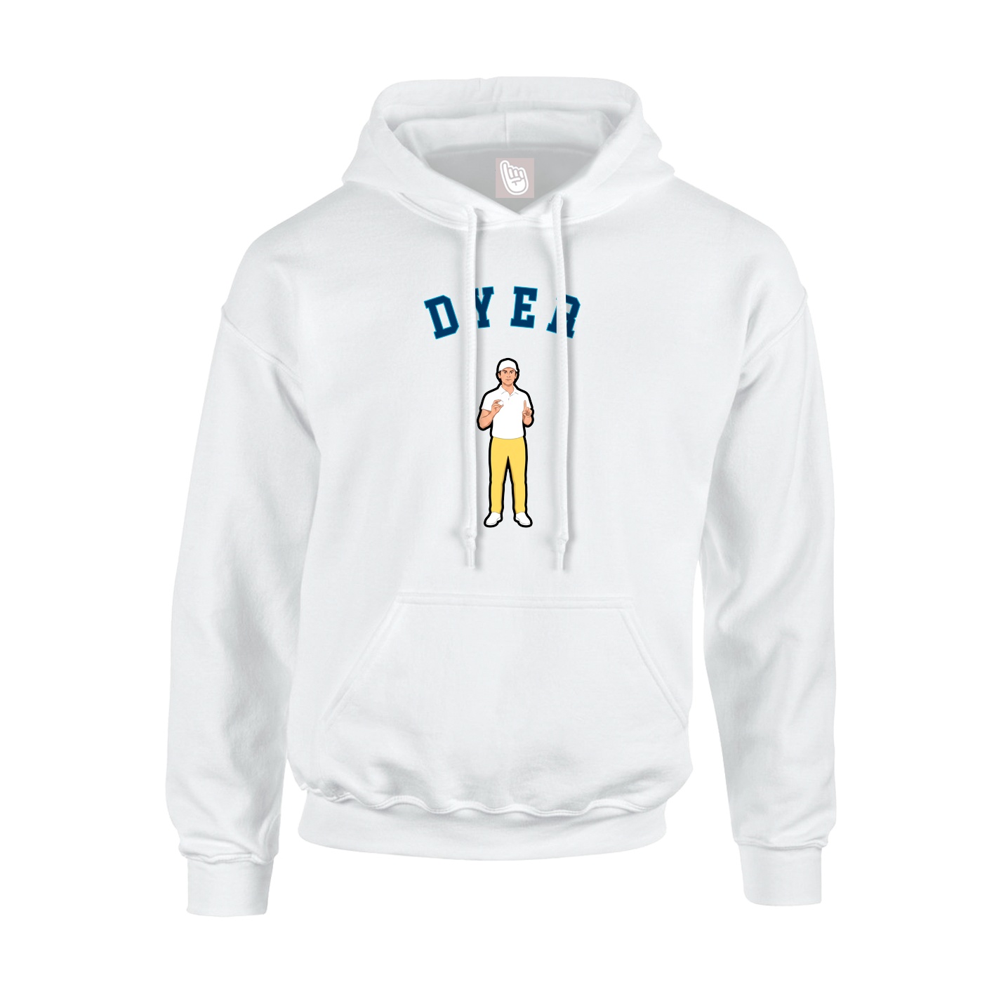 Hoodie — Shirsey Arch in White