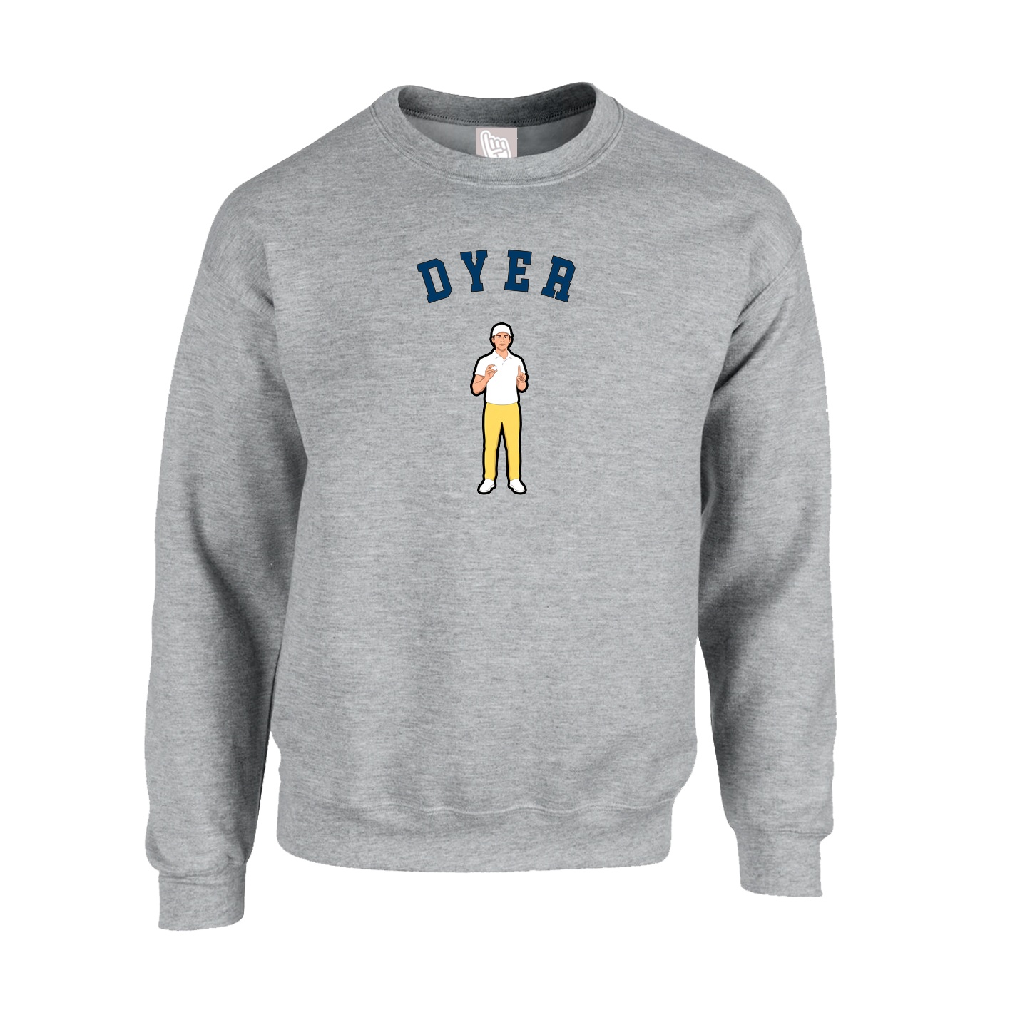 Fleece Crew — Shirsey Arch in Grey