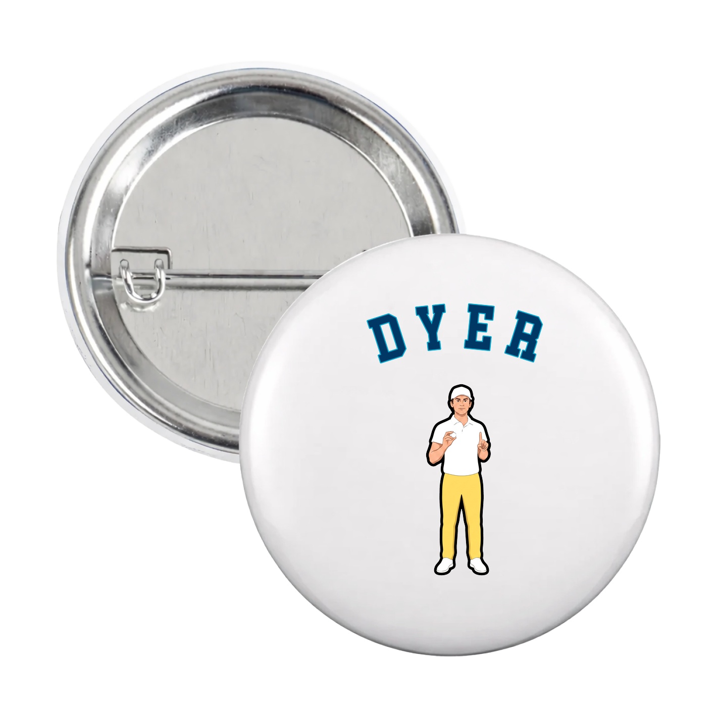 Game Day Button — Shirsey Arch in White