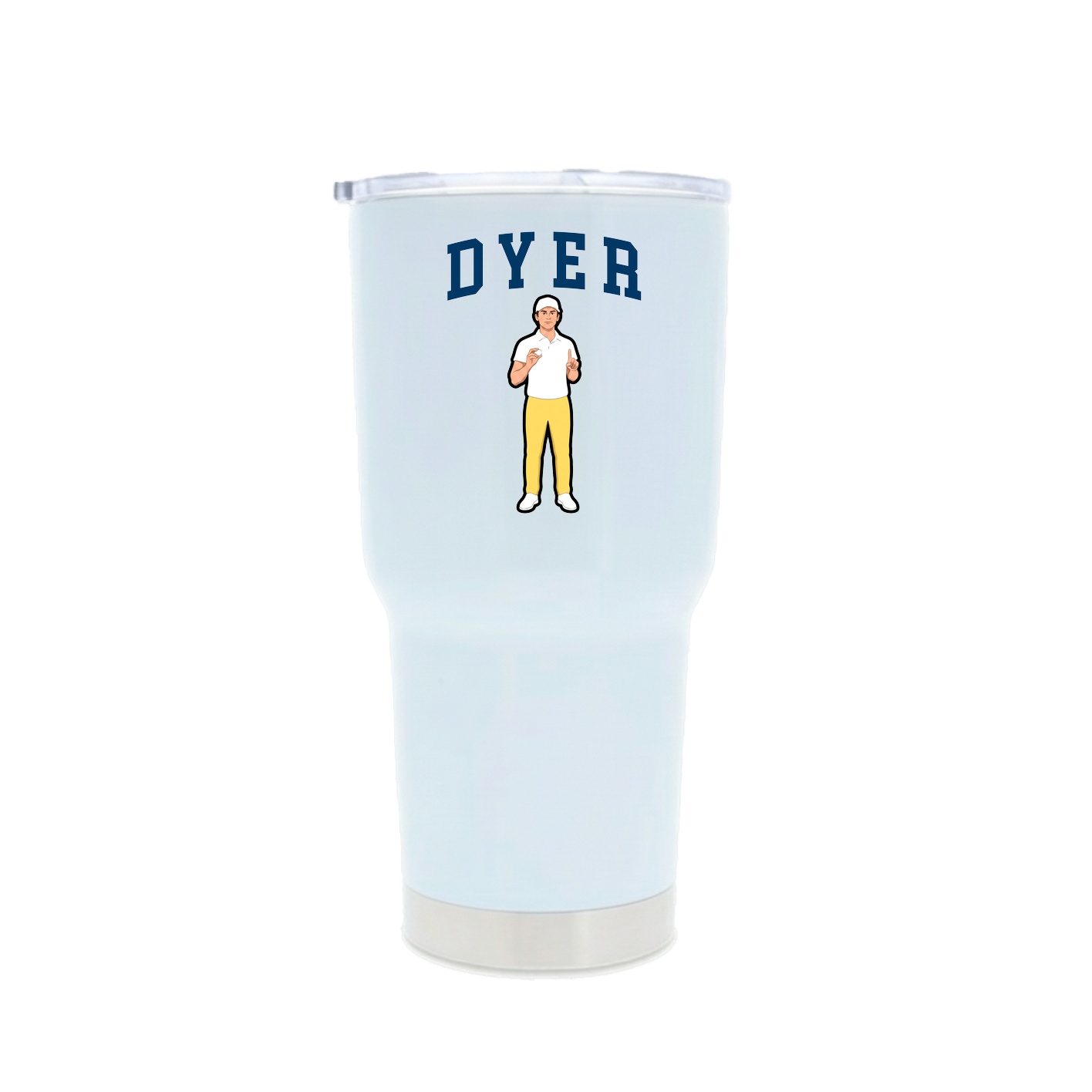 30oz Stainless Steel Tumbler — Shirsey in White