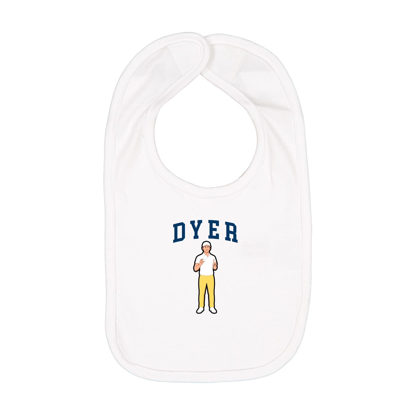 Infant Bib — Shirsey in White