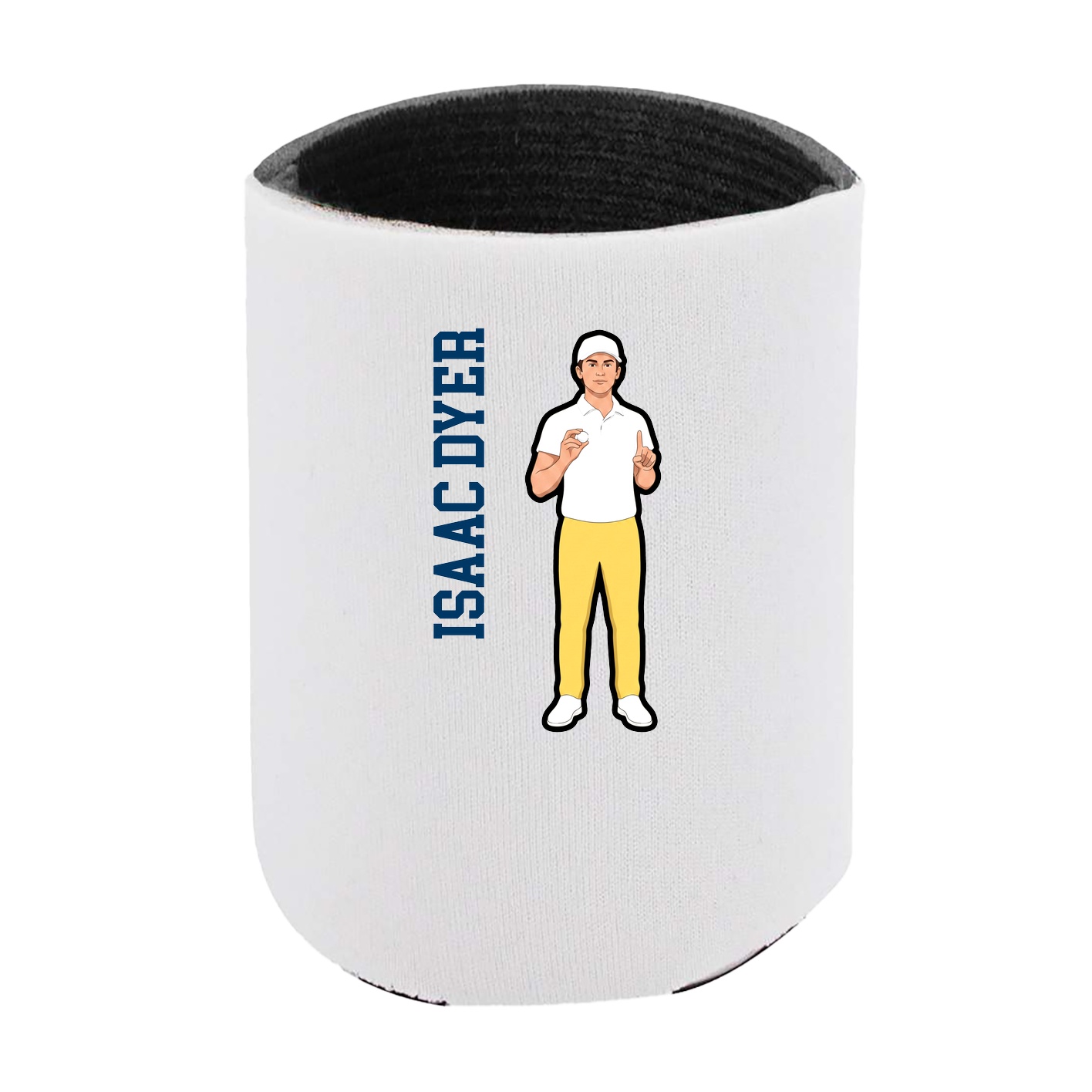 Can Holder — Name Vertical in White