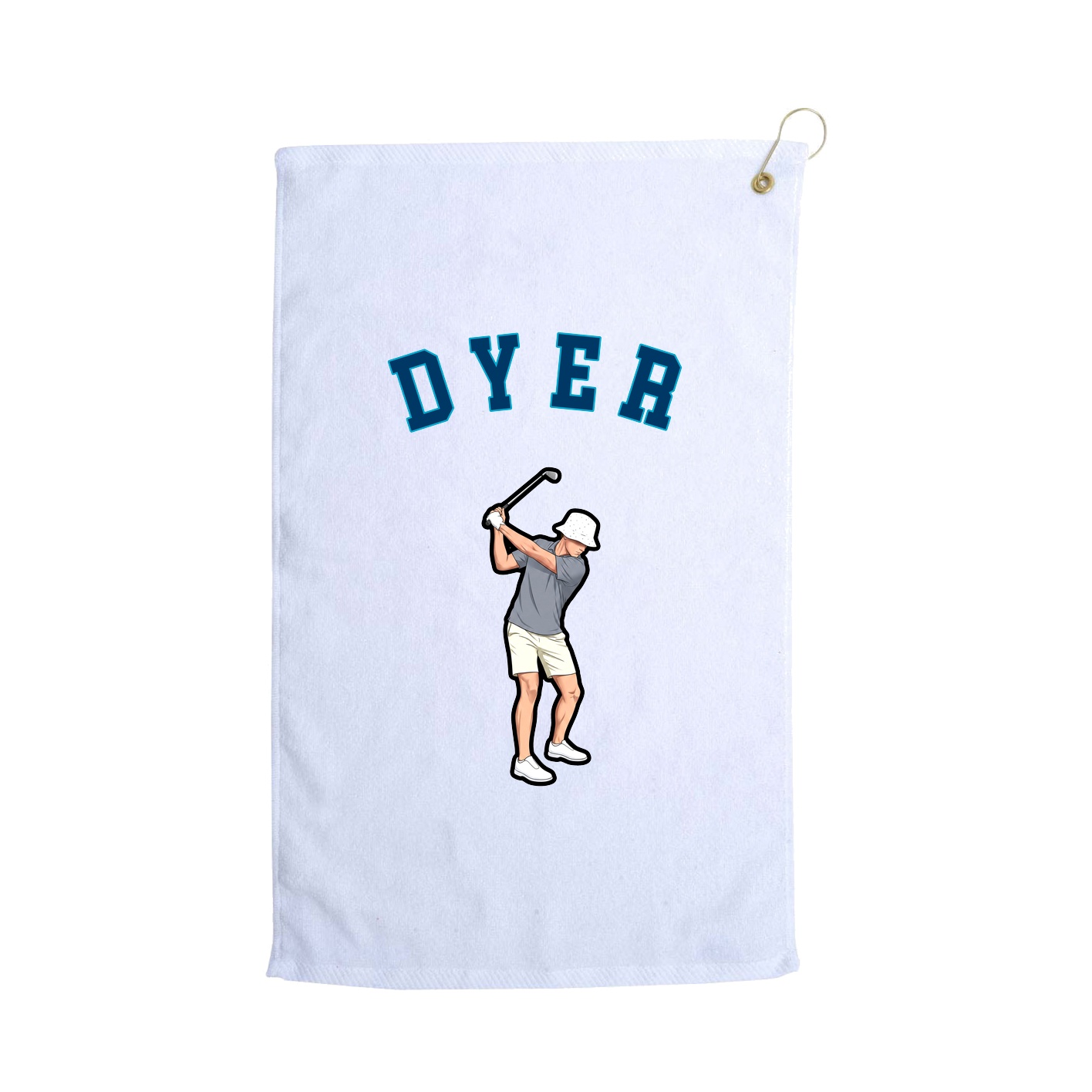 Golf Towel — Shirsey Arch in White