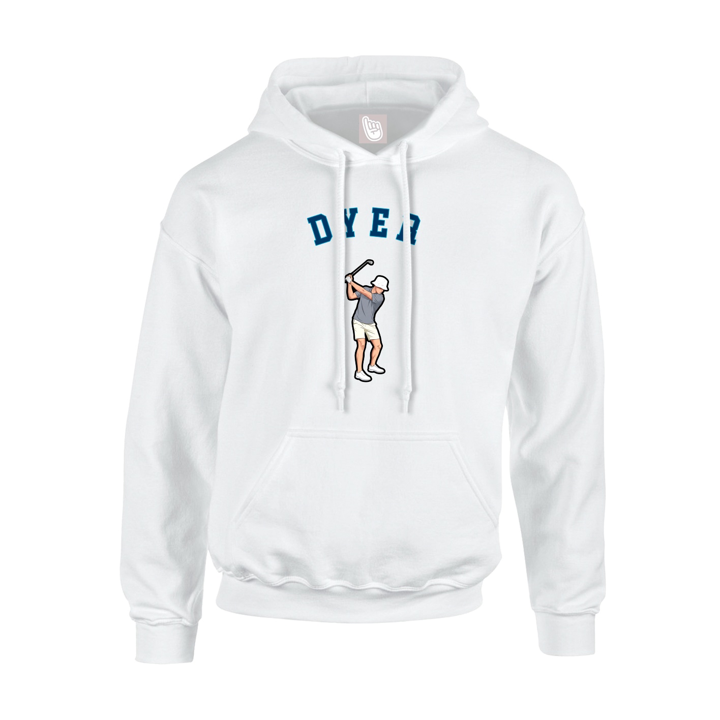 Youth Hoodie — Shirsey Arch in White