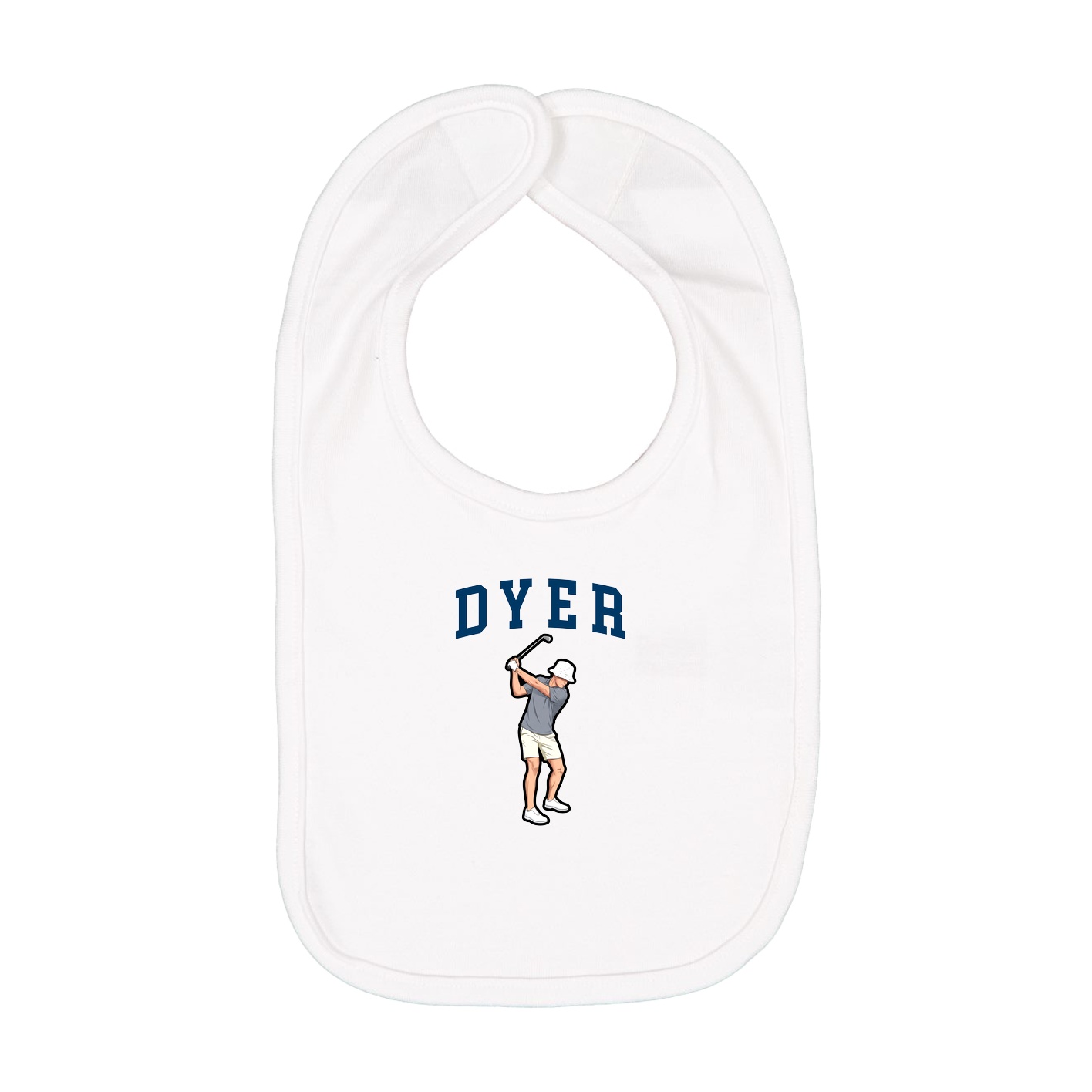 Infant Bib — Shirsey in White