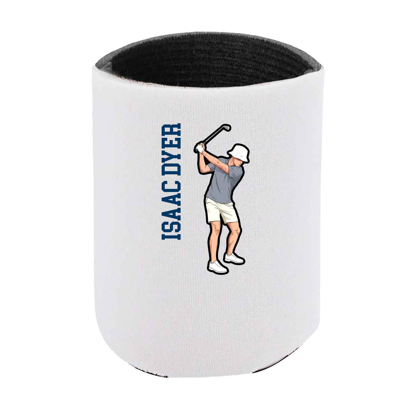 Can Holder — Name Vertical in White
