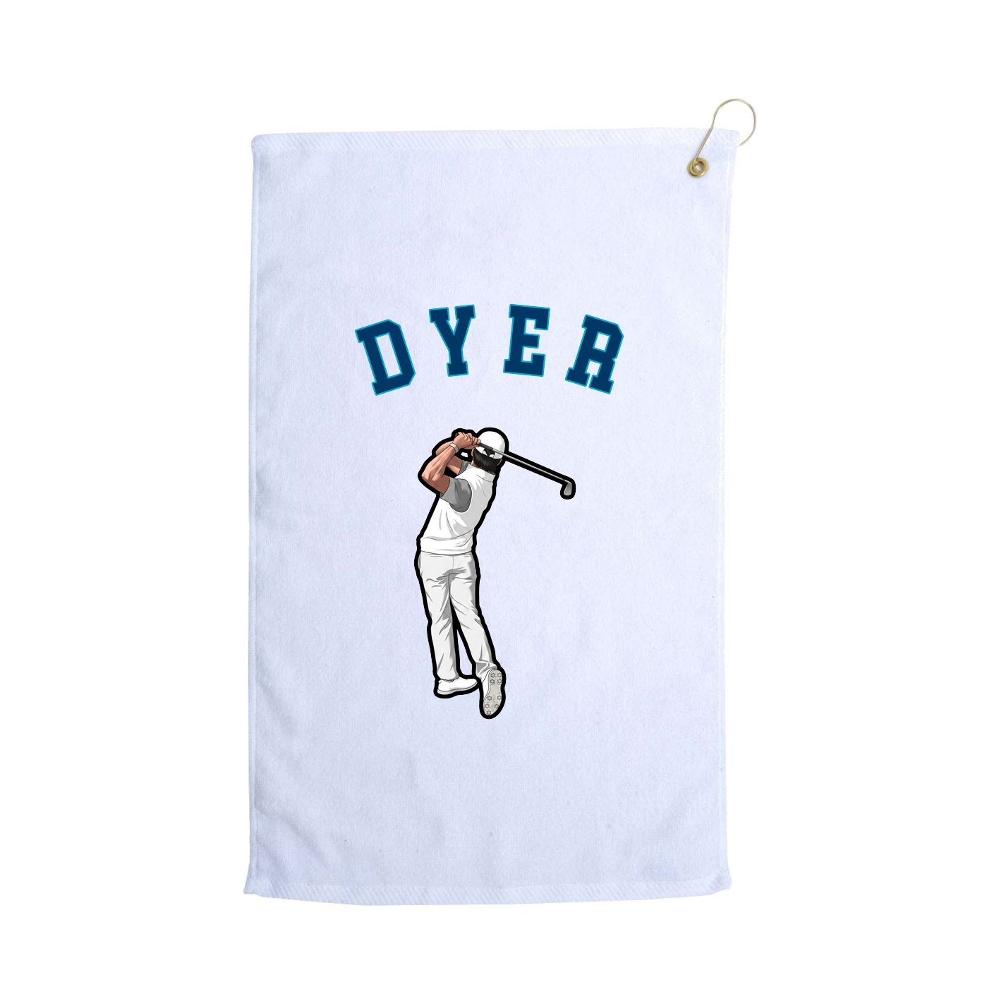 Golf Towel — Shirsey Arch in White