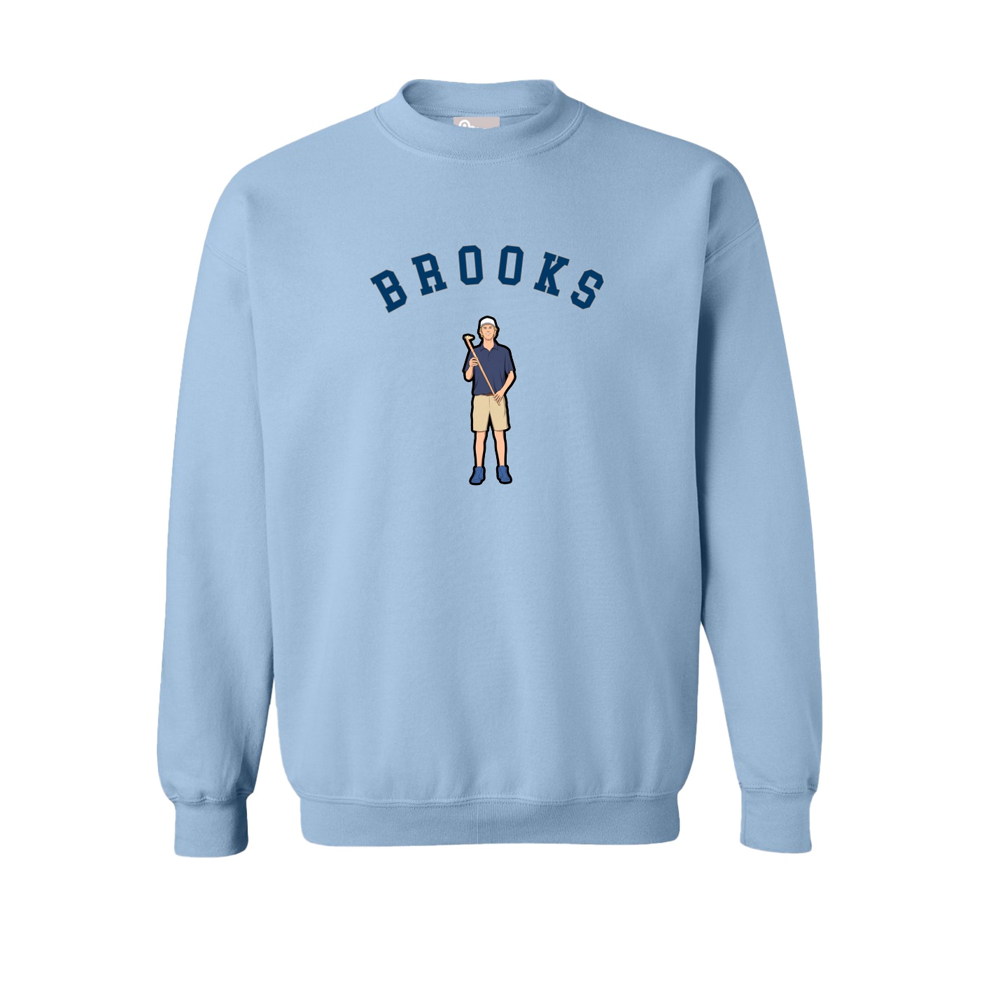 Fleece Crew — Shirsey Arch in Light Blue
